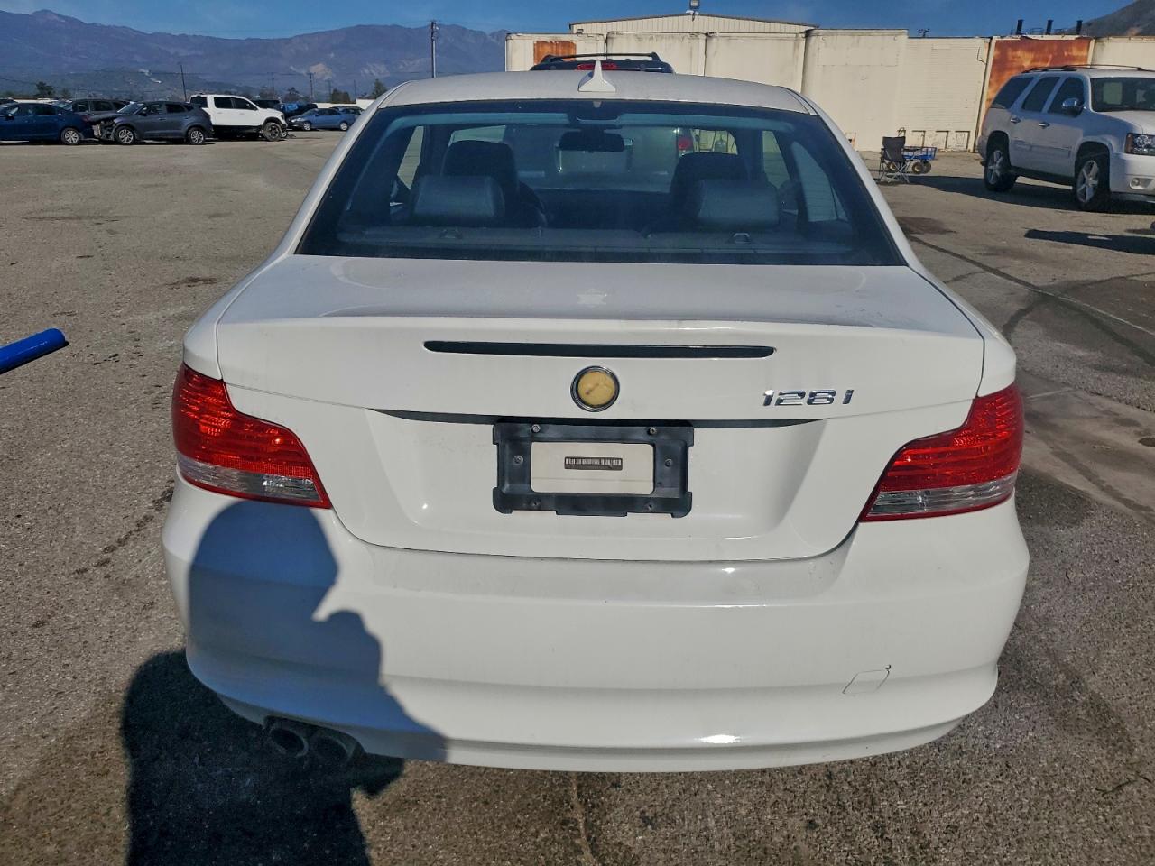 2009 Bmw 128 I White vin: WBAUP93519VF49201