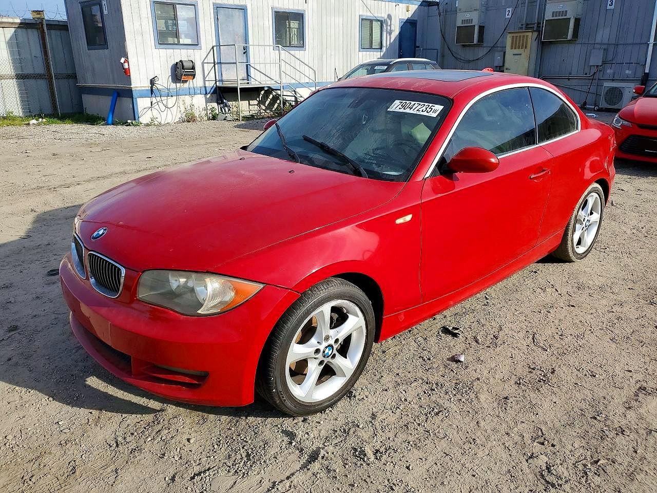 2009 Bmw 128 I Red vin: WBAUP93529VF49305