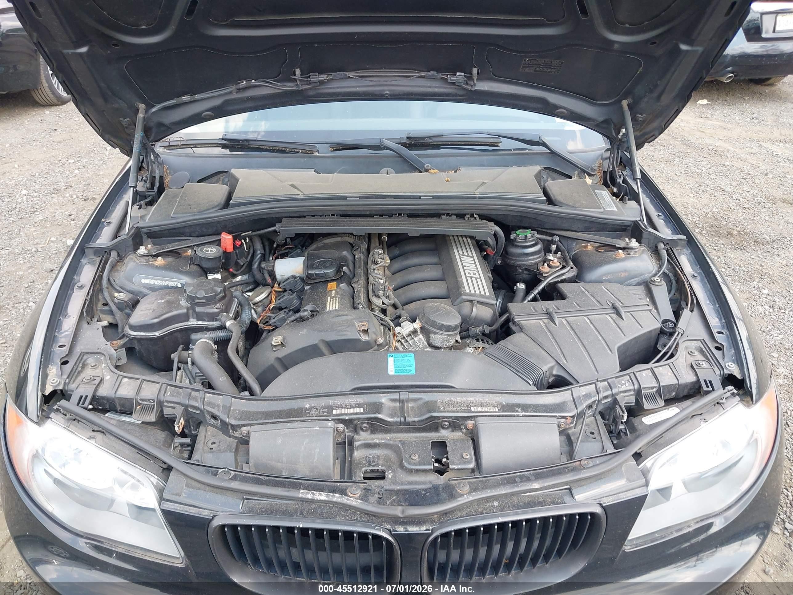 2009 Bmw 128i   Black vin: WBAUP93549VF48821