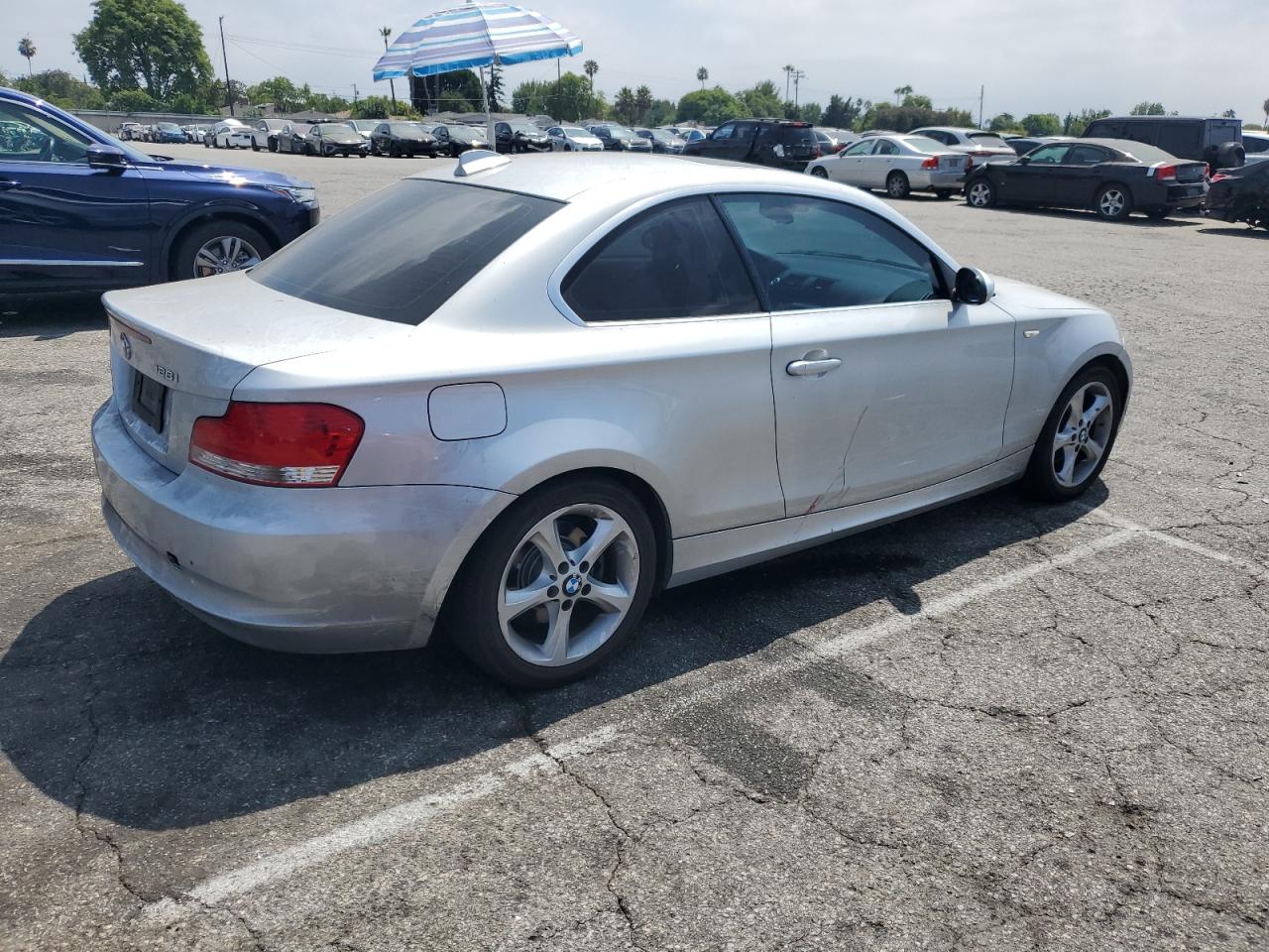 2009 Bmw 128 I   Silver vin: WBAUP93559VF48214