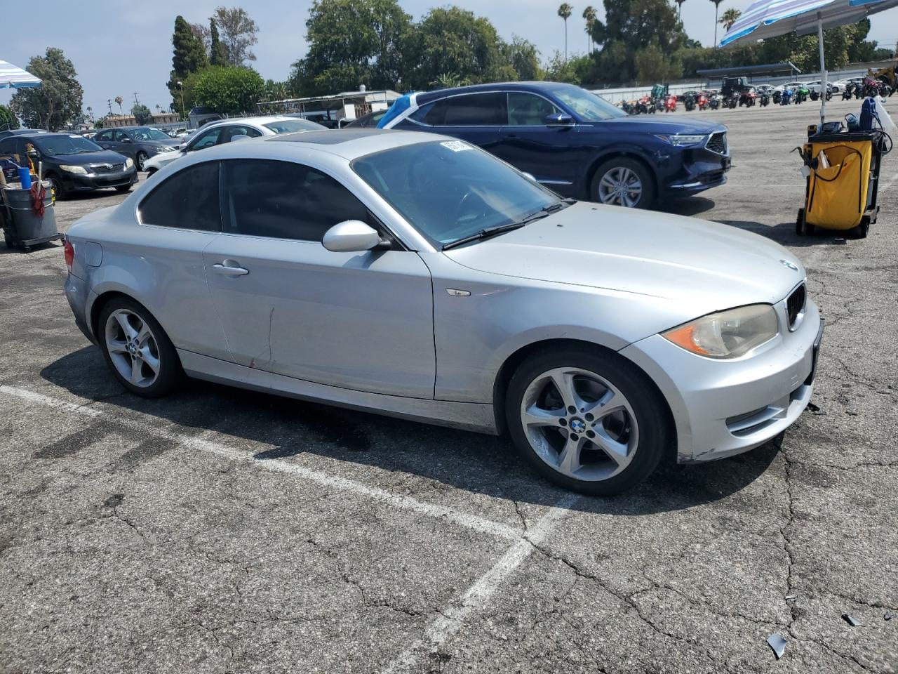 2009 Bmw 128 I   Silver vin: WBAUP93559VF48214