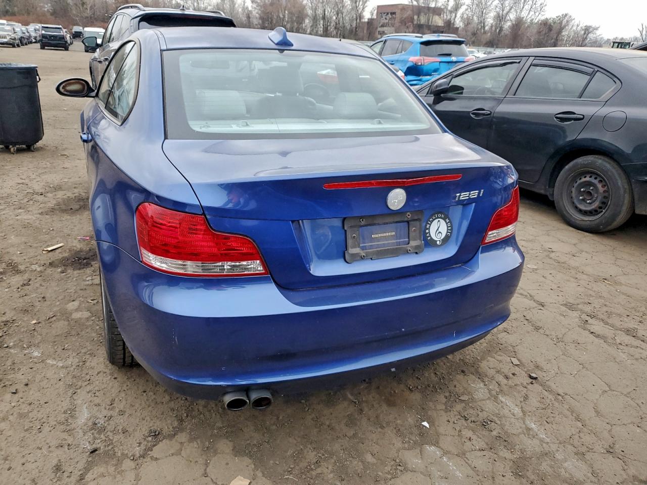 2008 Bmw 128 I Blue vin: WBAUP93578VF45703