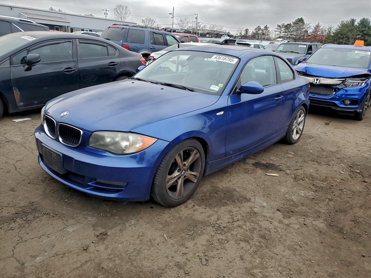 2008 Bmw 128 I Blue vin: WBAUP93578VF45703