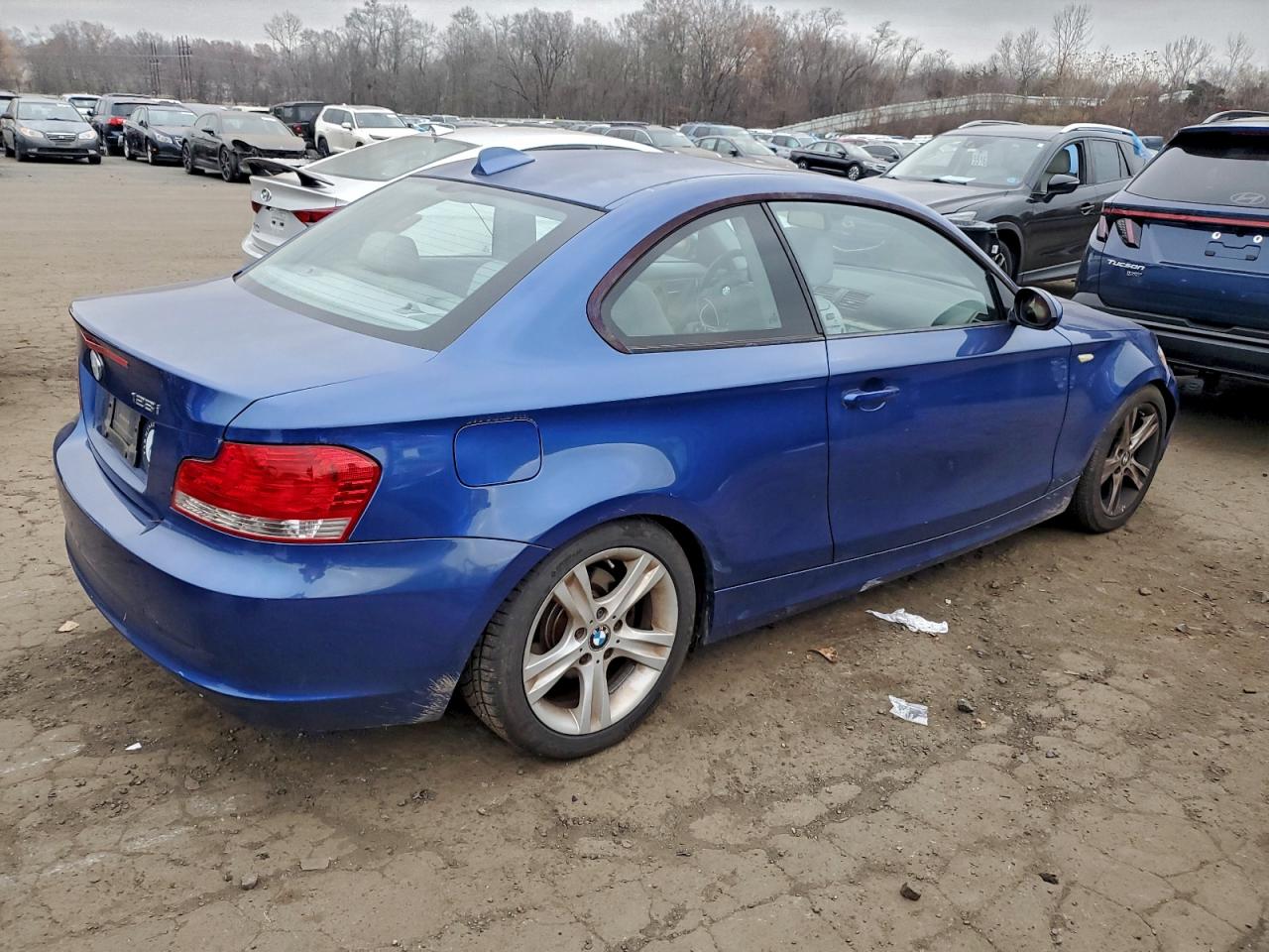 2008 Bmw 128 I Blue vin: WBAUP93578VF45703
