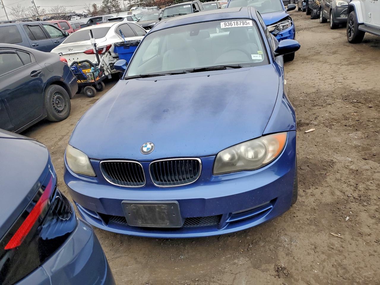 2008 Bmw 128 I Blue vin: WBAUP93578VF45703