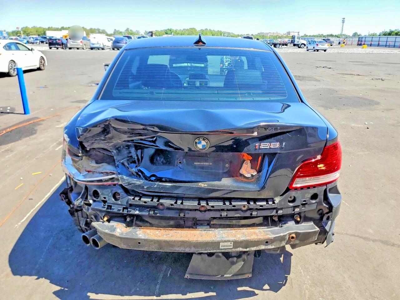 2008 Bmw 128 I Black vin: WBAUP93578VF48018
