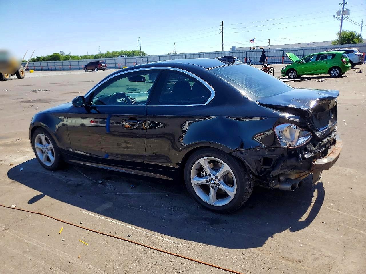 2008 Bmw 128 I Black vin: WBAUP93578VF48018