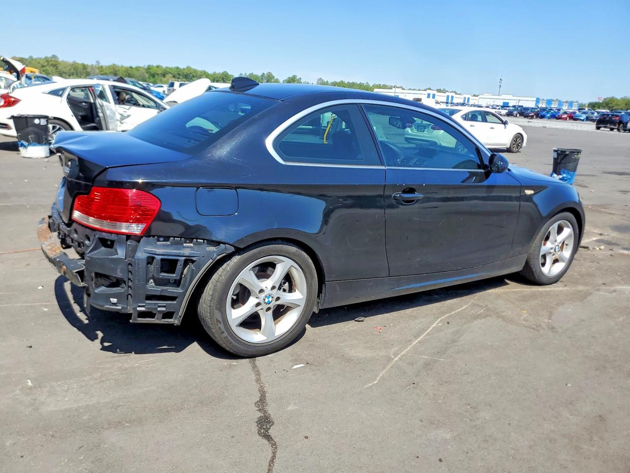 2008 Bmw 128 I Black vin: WBAUP93578VF48018
