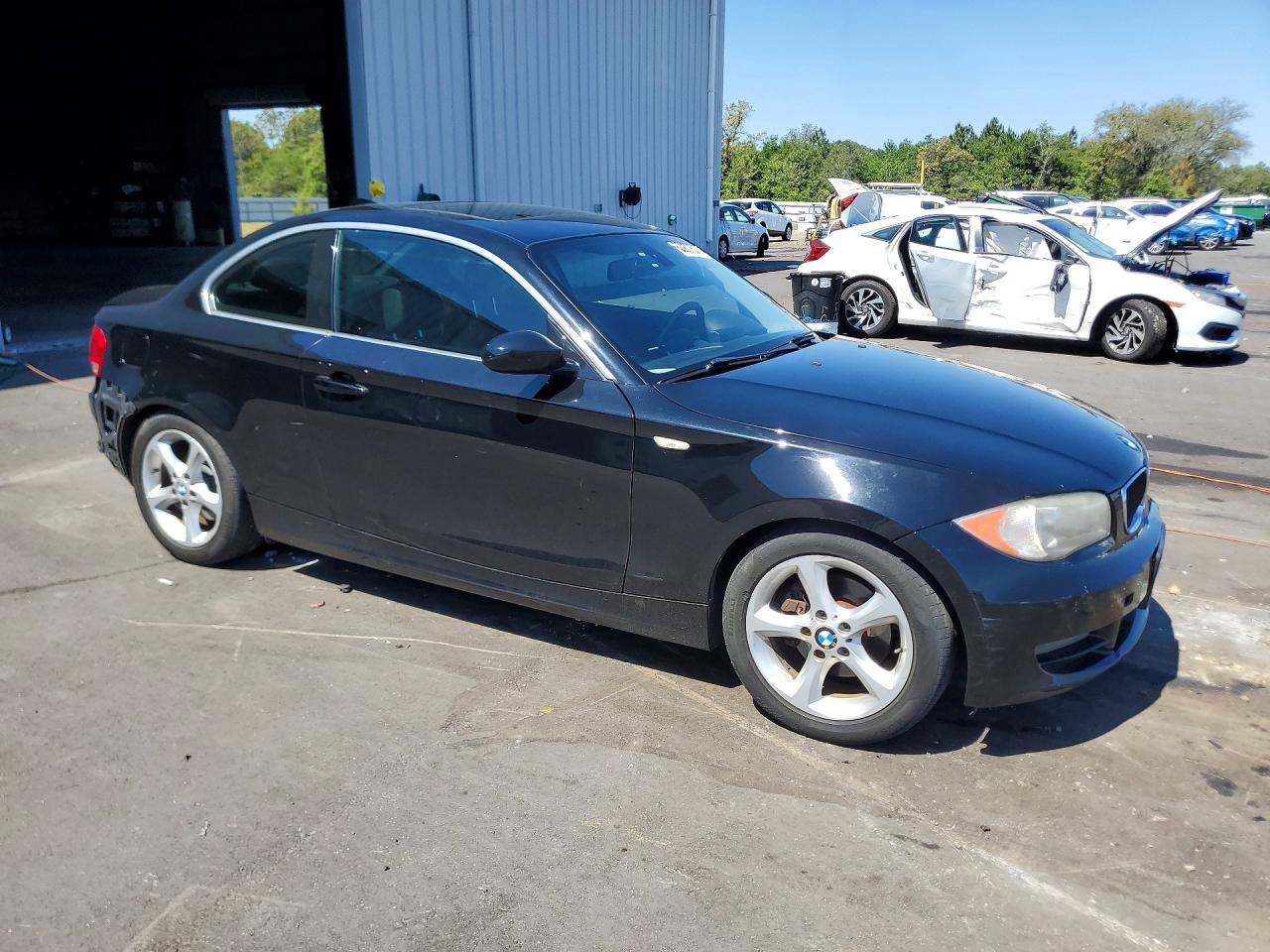 2008 Bmw 128 I Black vin: WBAUP93578VF48018