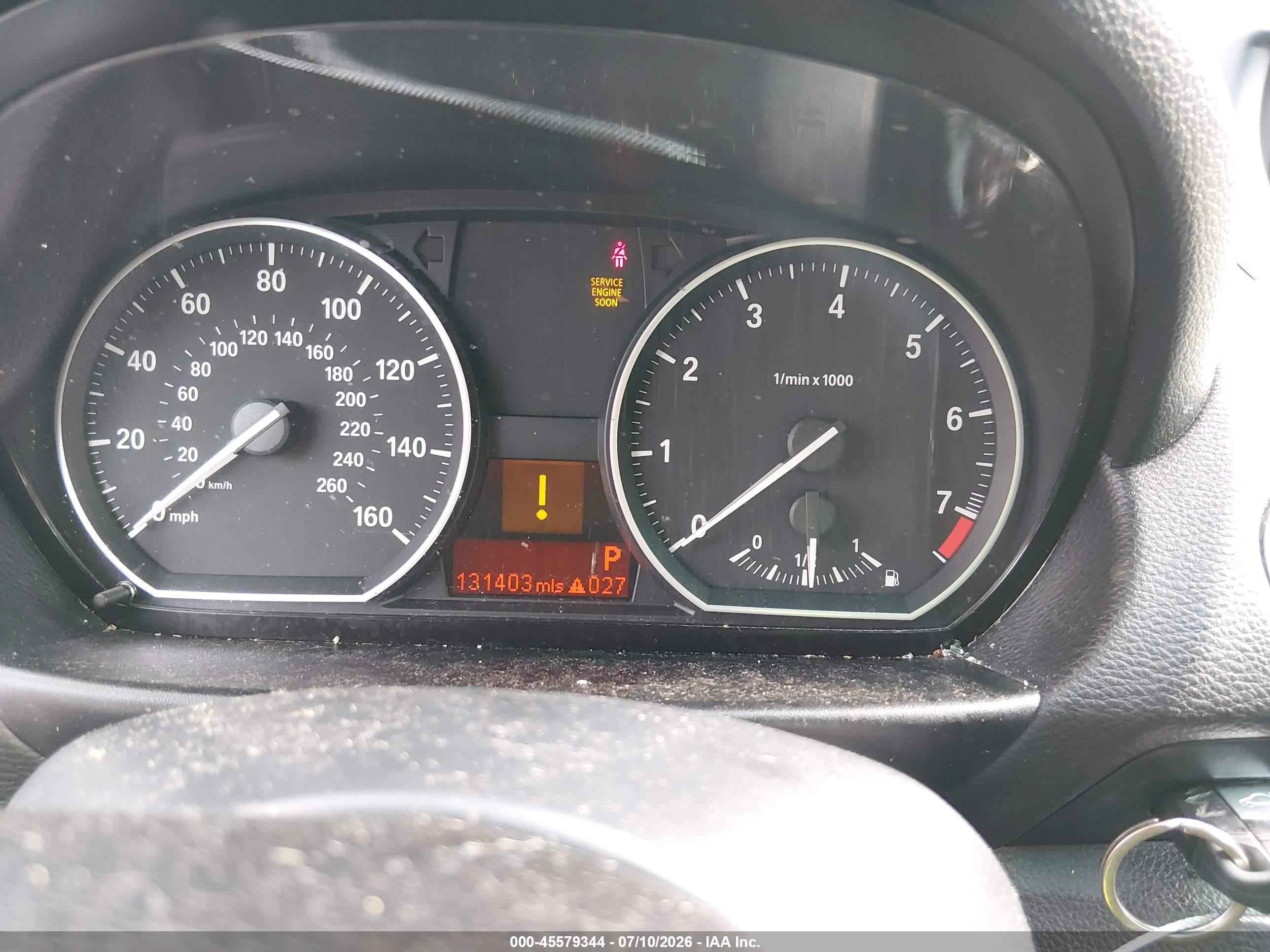 2009 Bmw 128i   Белый vin: WBAUP93589VF48319
