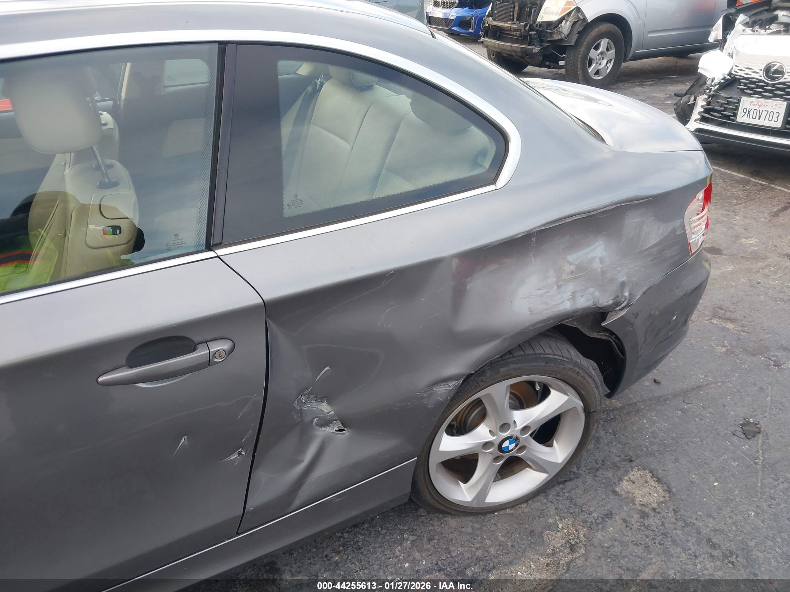 2010 Bmw 128i   Gray vin: WBAUP9C50AVF49579