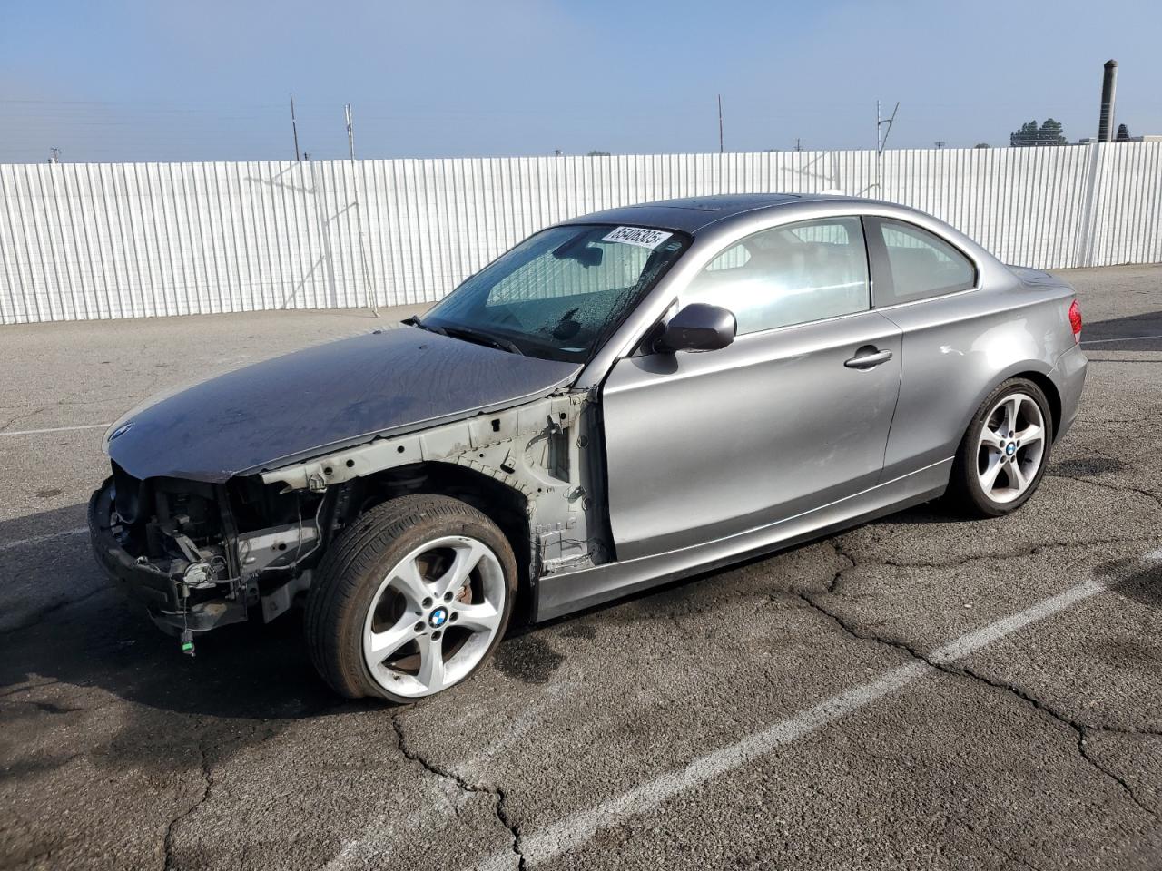 2011 Bmw 128 I Gray vin: WBAUP9C50BVL89802