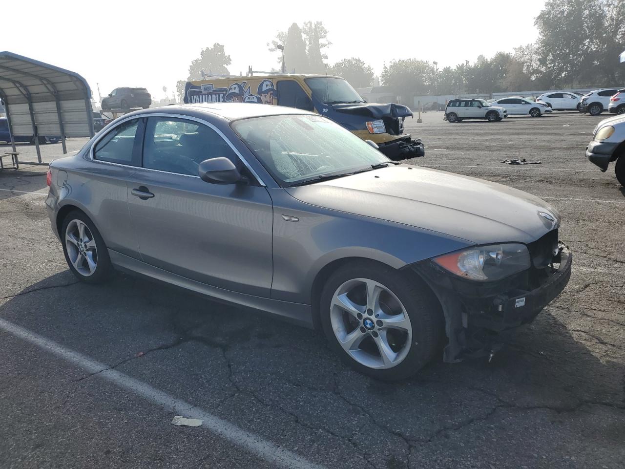 2011 Bmw 128 I Gray vin: WBAUP9C50BVL89802
