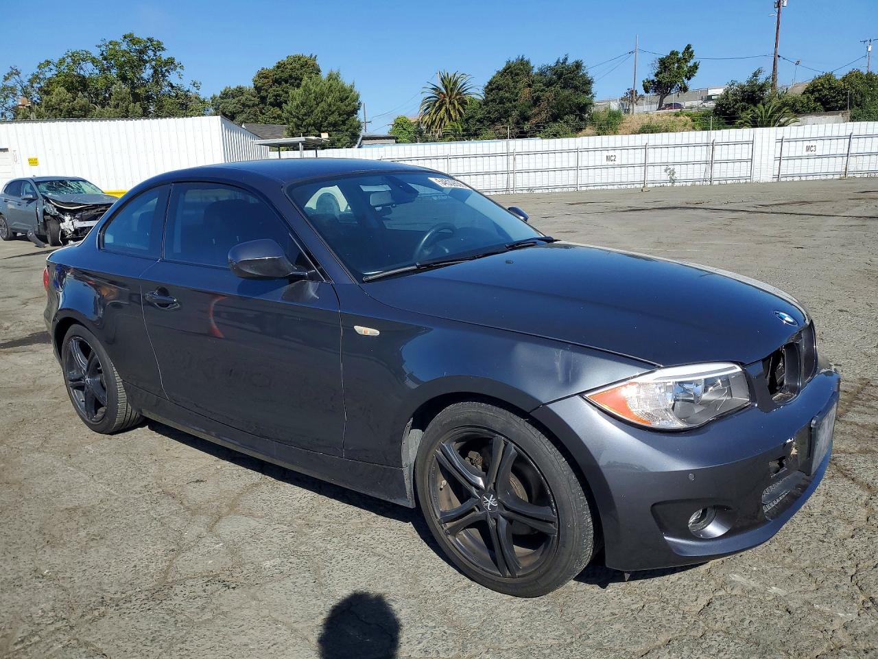 2013 Bmw 128 I Gray vin: WBAUP9C50DVS94563