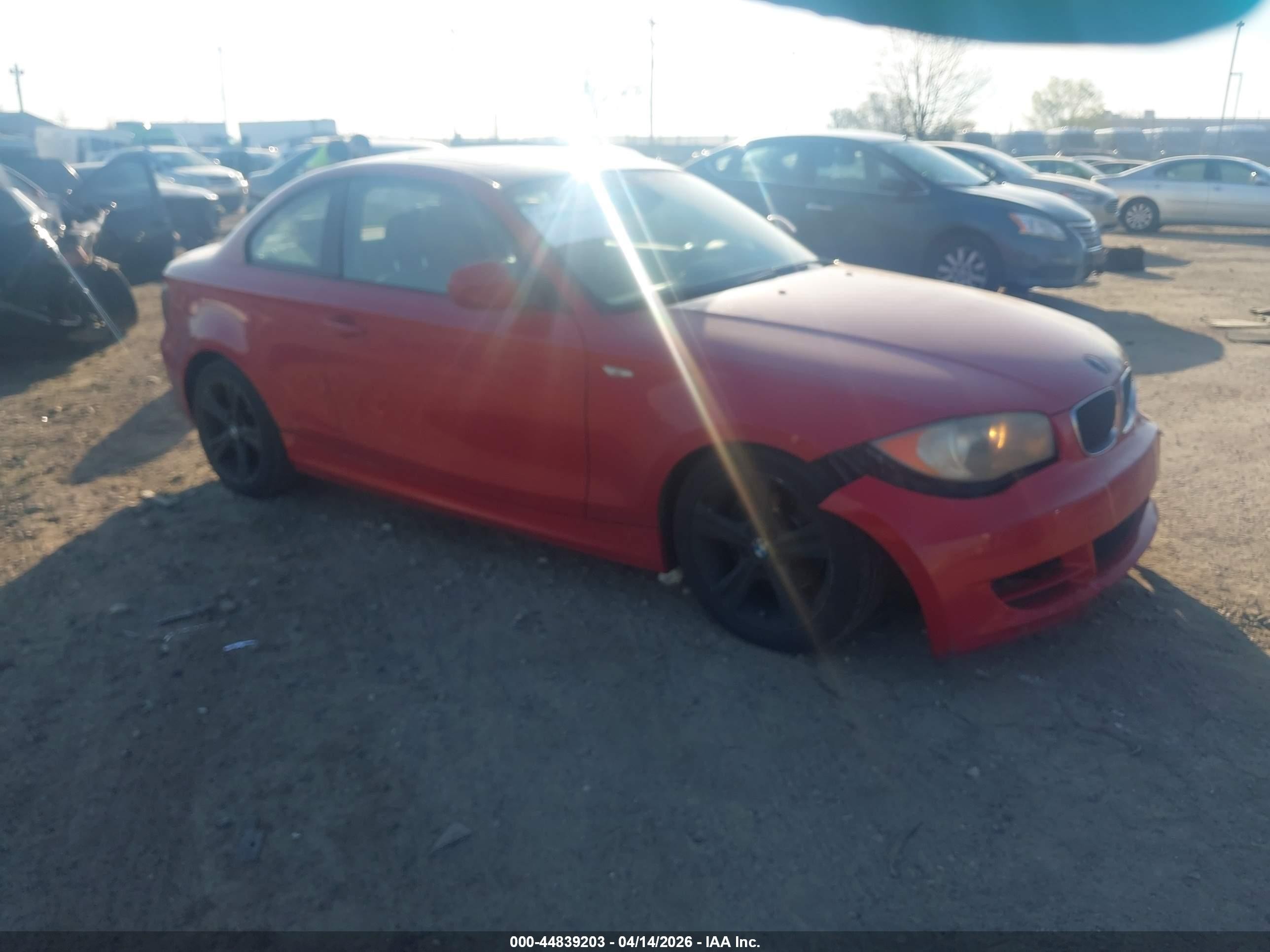 2010 Bmw 128i   Red vin: WBAUP9C51AVF49557