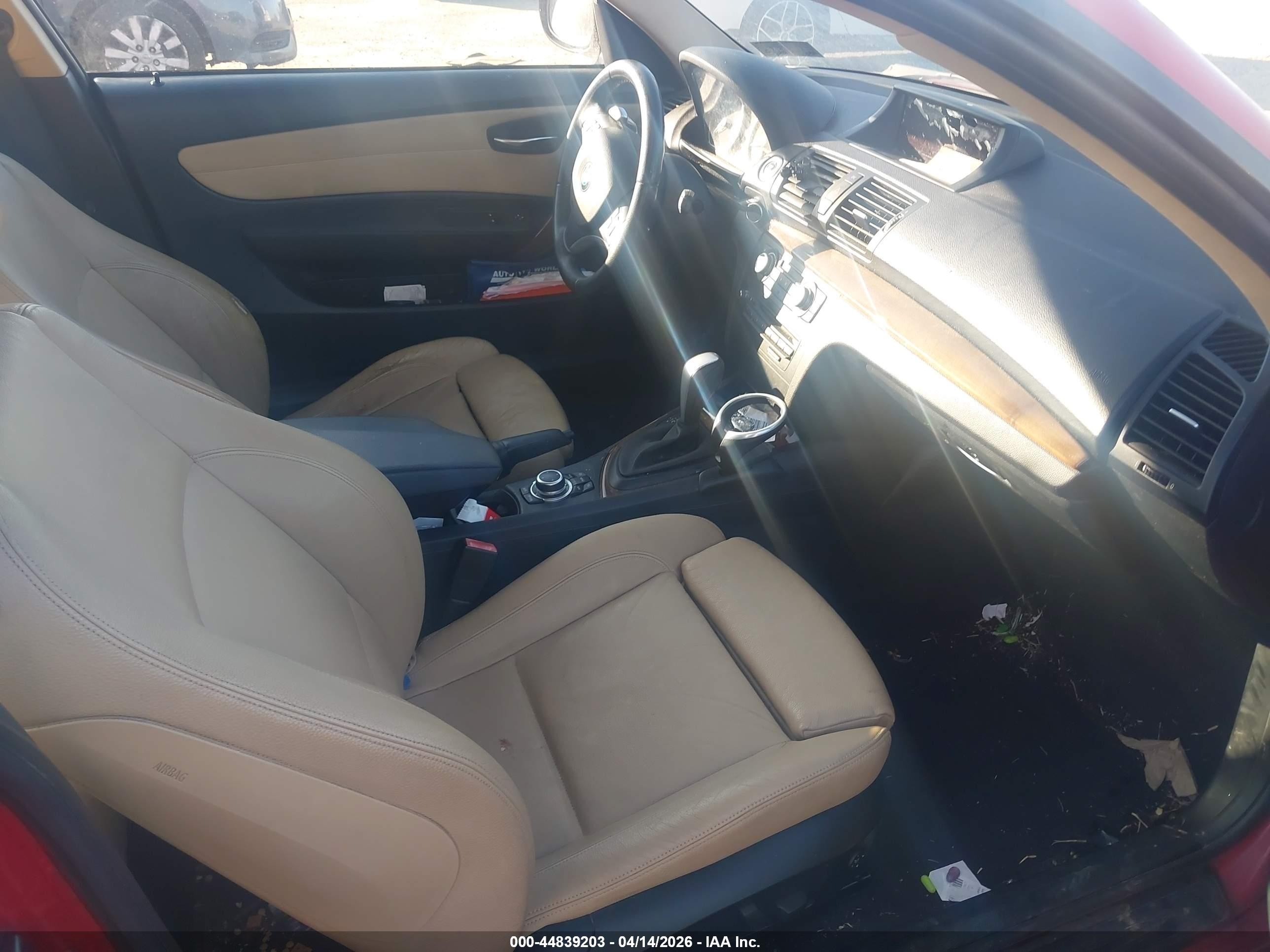 2010 Bmw 128i   Red vin: WBAUP9C51AVF49557