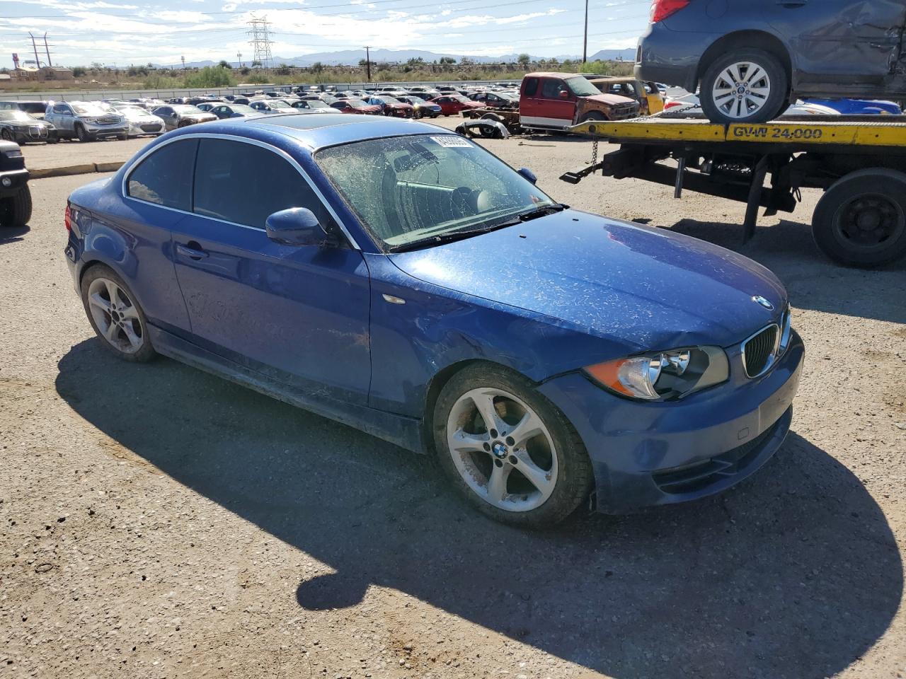 2011 Bmw 128 I Blue vin: WBAUP9C51BVL90649