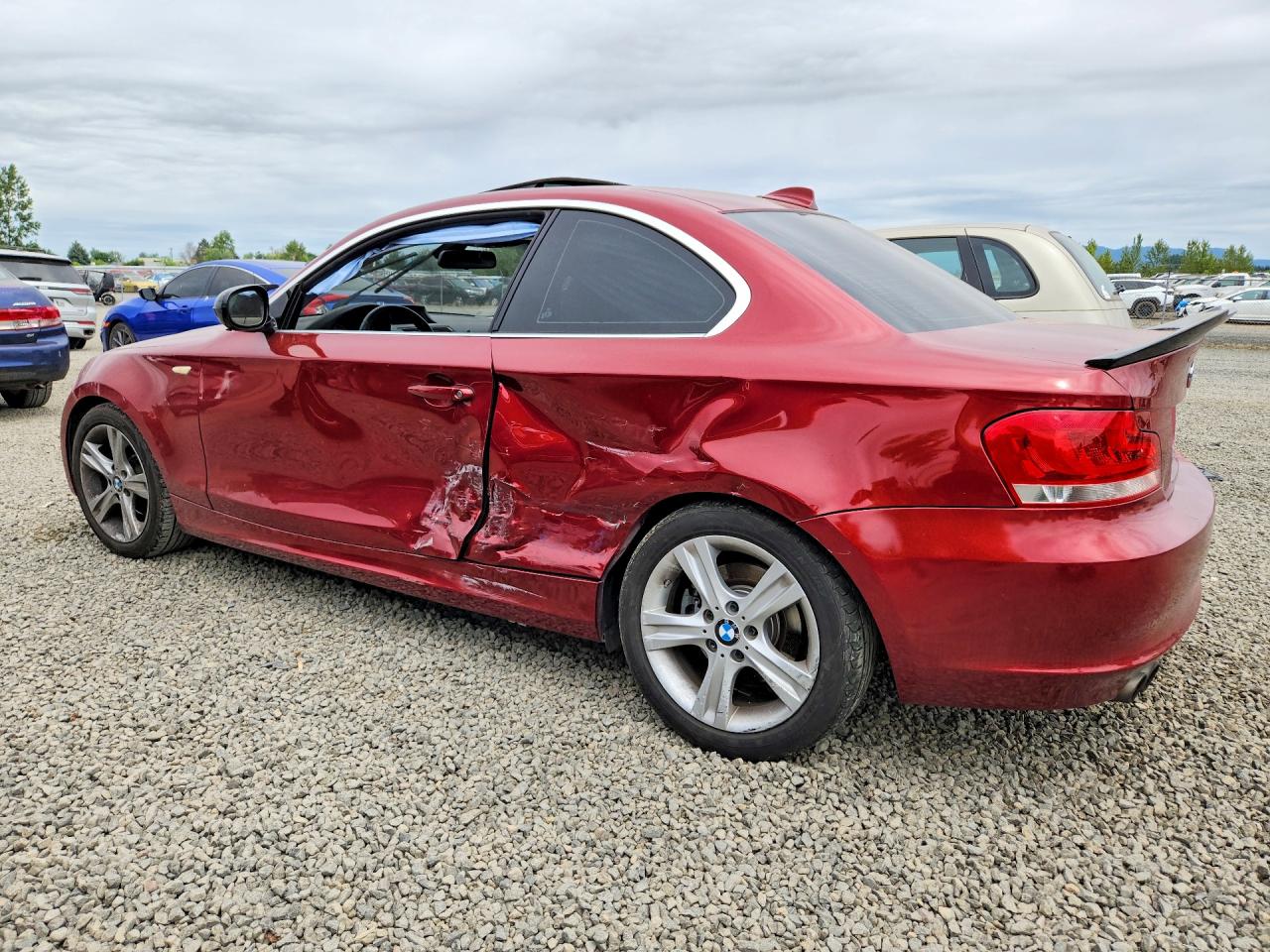 2012 Bmw 128 I Бордовый vin: WBAUP9C51CVL91219