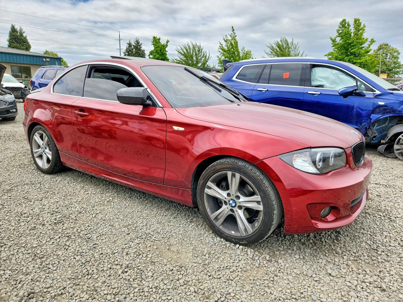 2012 Bmw 128 I Бордовый vin: WBAUP9C51CVL91219