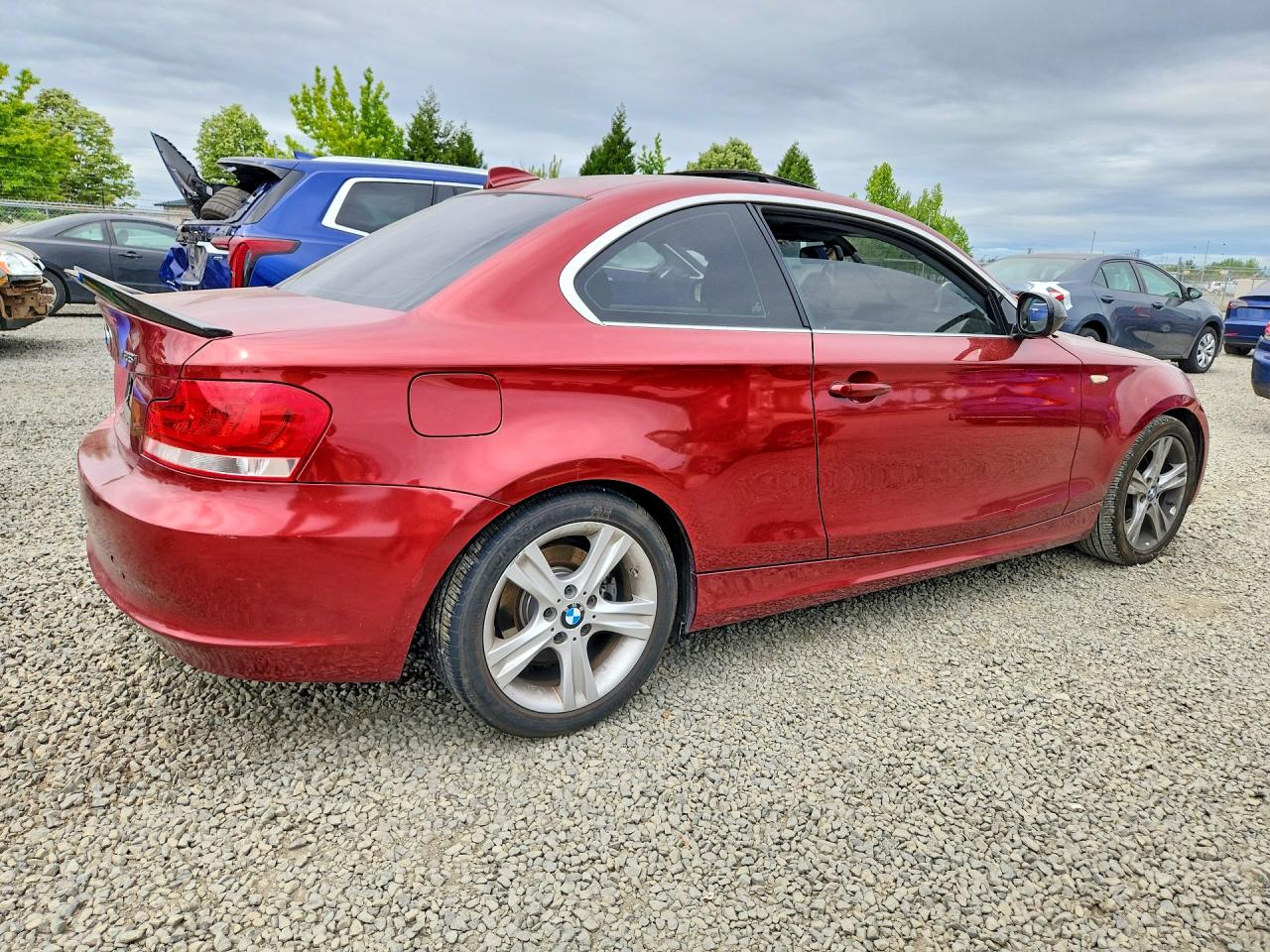 2012 Bmw 128 I Бордовый vin: WBAUP9C51CVL91219
