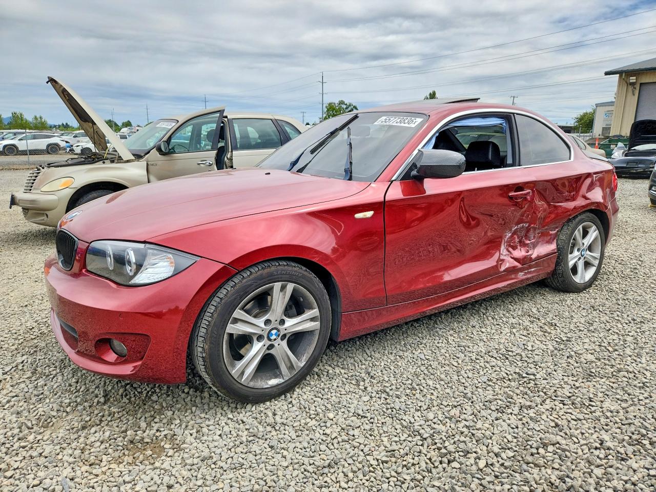 2012 Bmw 128 I Бордовый vin: WBAUP9C51CVL91219