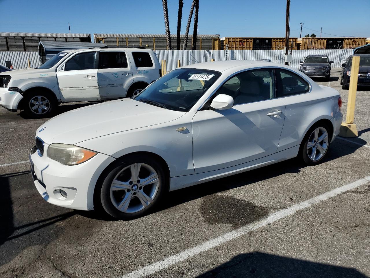 2012 Bmw 128 I   White vin: WBAUP9C52CVL91987