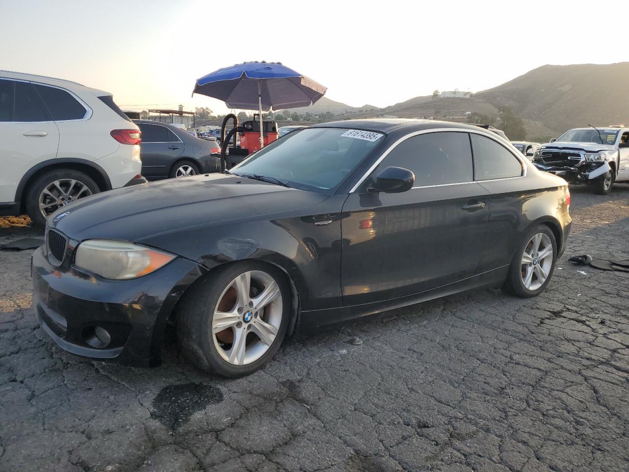 2013 Bmw 128 I Черный vin: WBAUP9C52DVS94791