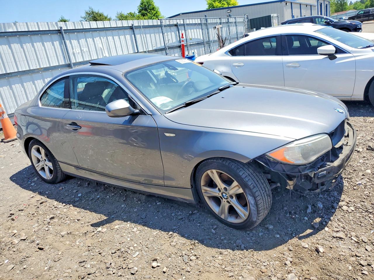 2013 Bmw 128 I Gray vin: WBAUP9C52DVS95505