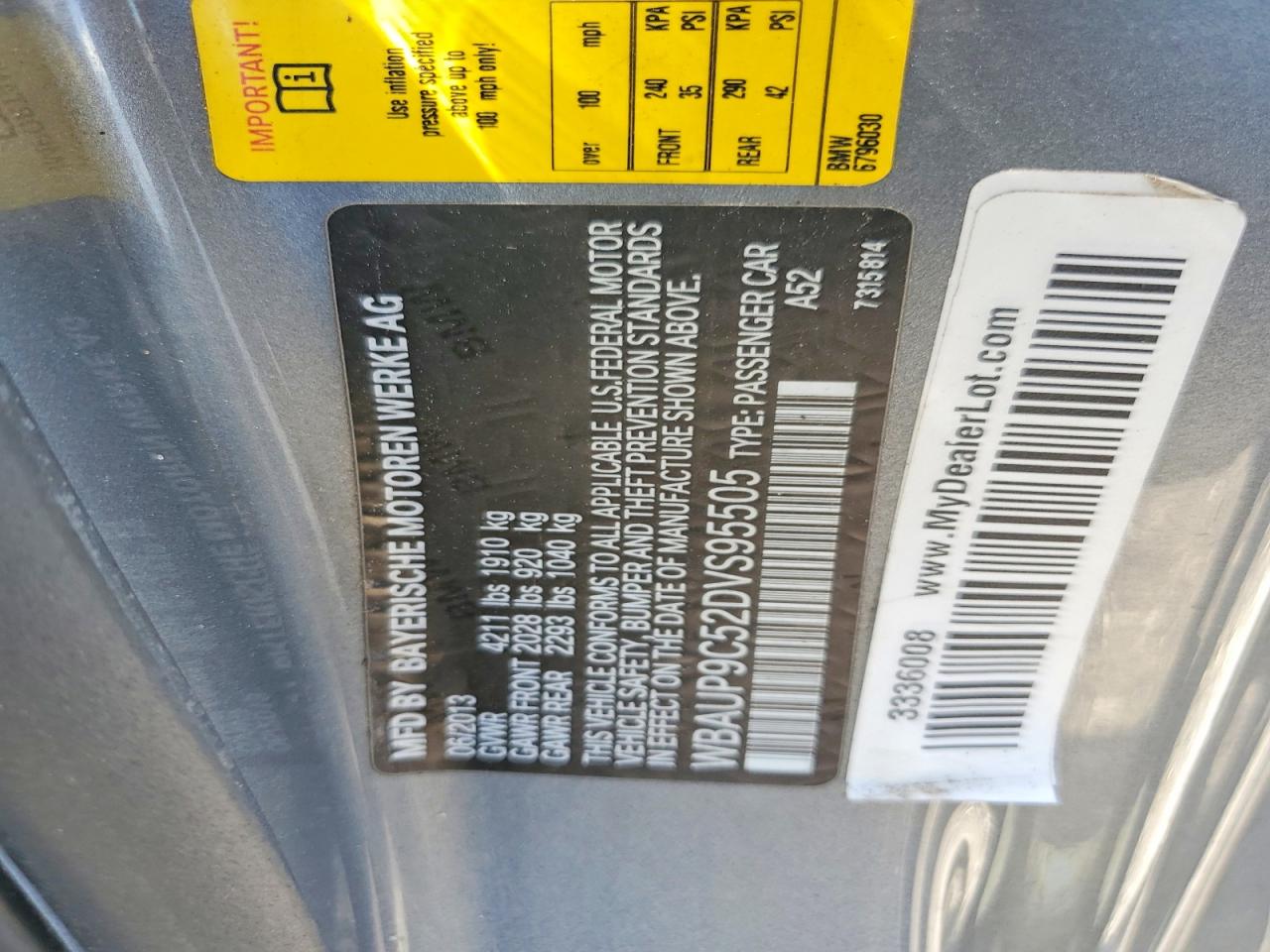 2013 Bmw 128 I Gray vin: WBAUP9C52DVS95505