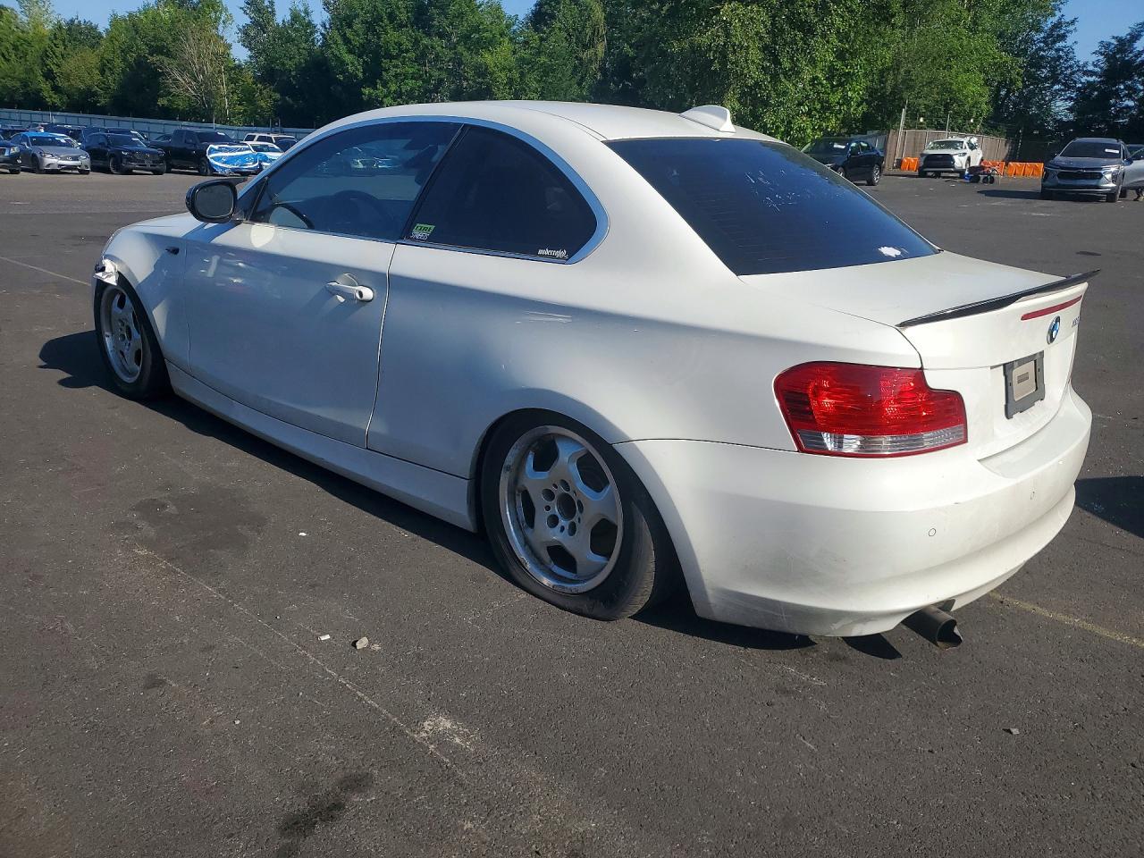2010 Bmw 128 White vin: WBAUP9C54AVL89283