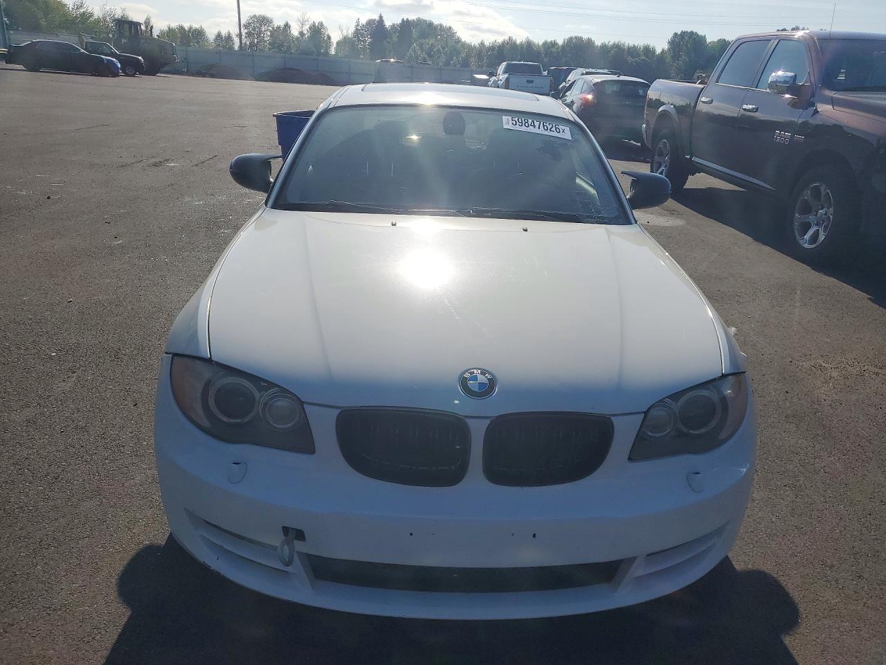 2010 Bmw 128 White vin: WBAUP9C54AVL89283