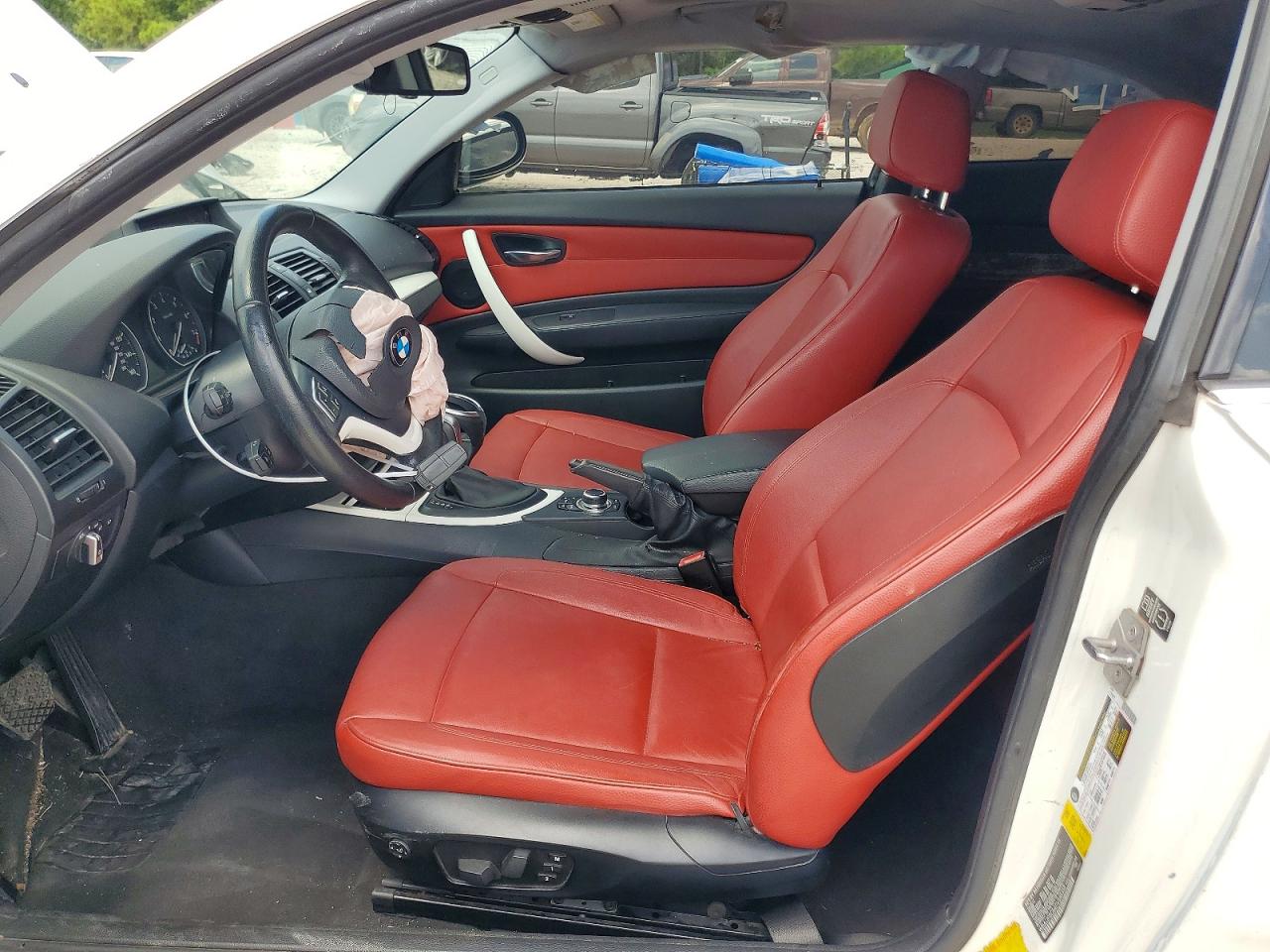 2013 Bmw 128 I White vin: WBAUP9C54DVS95358