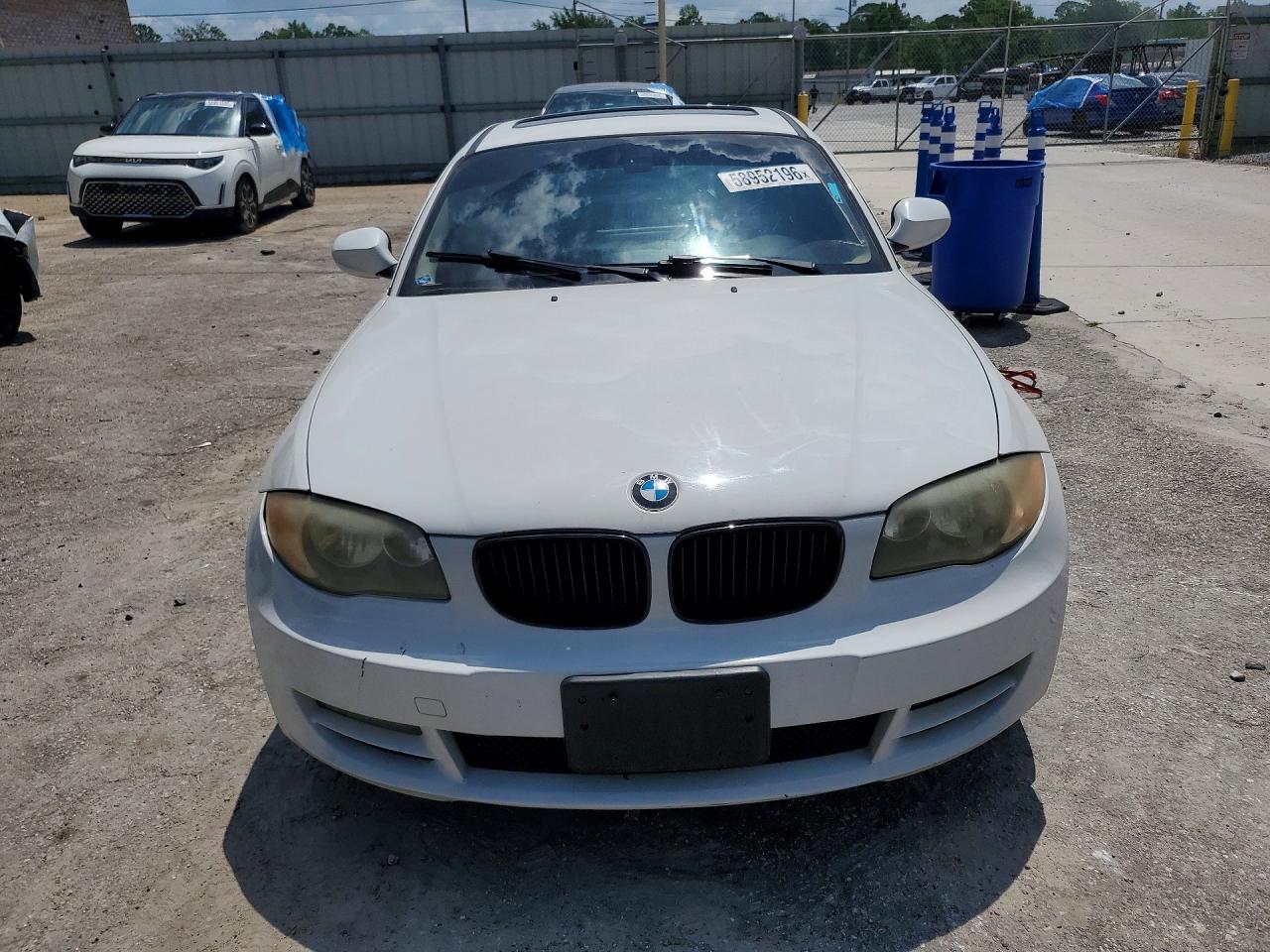 2011 Bmw 128 I White vin: WBAUP9C55BVL90282