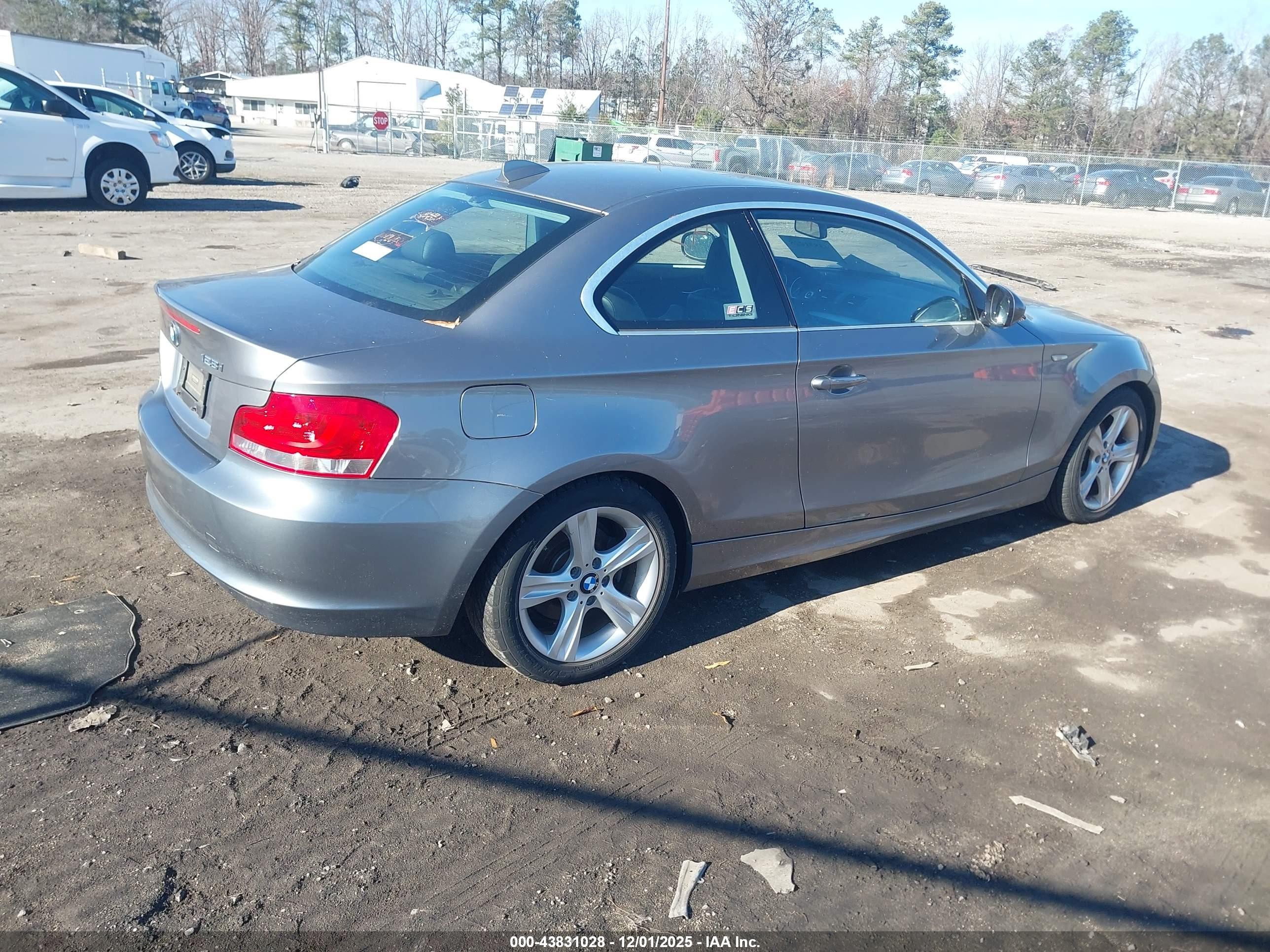 2012 Bmw 128i   Gray vin: WBAUP9C57CVL91354