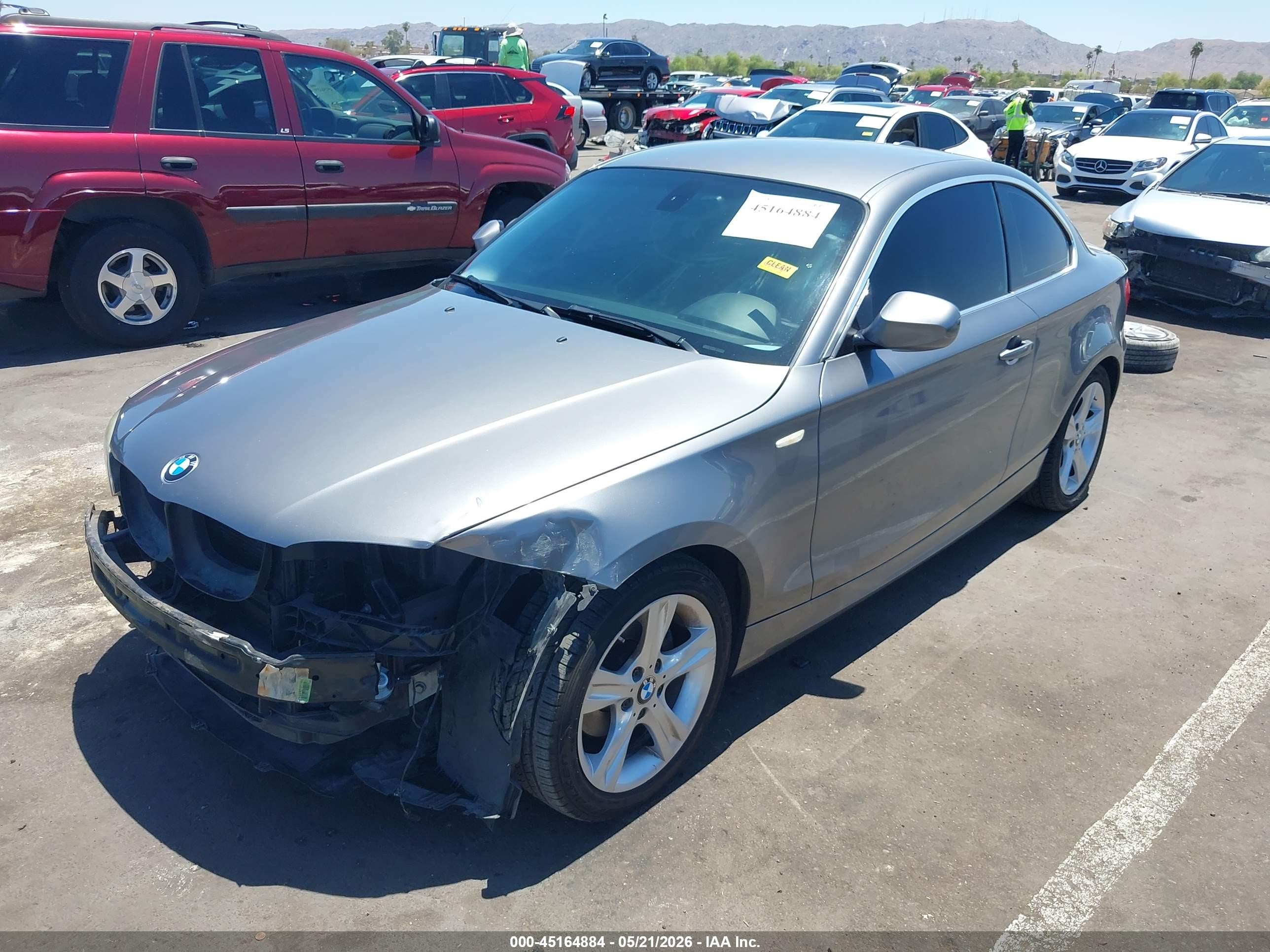 2013 Bmw 128i   Gray vin: WBAUP9C57DVS94902