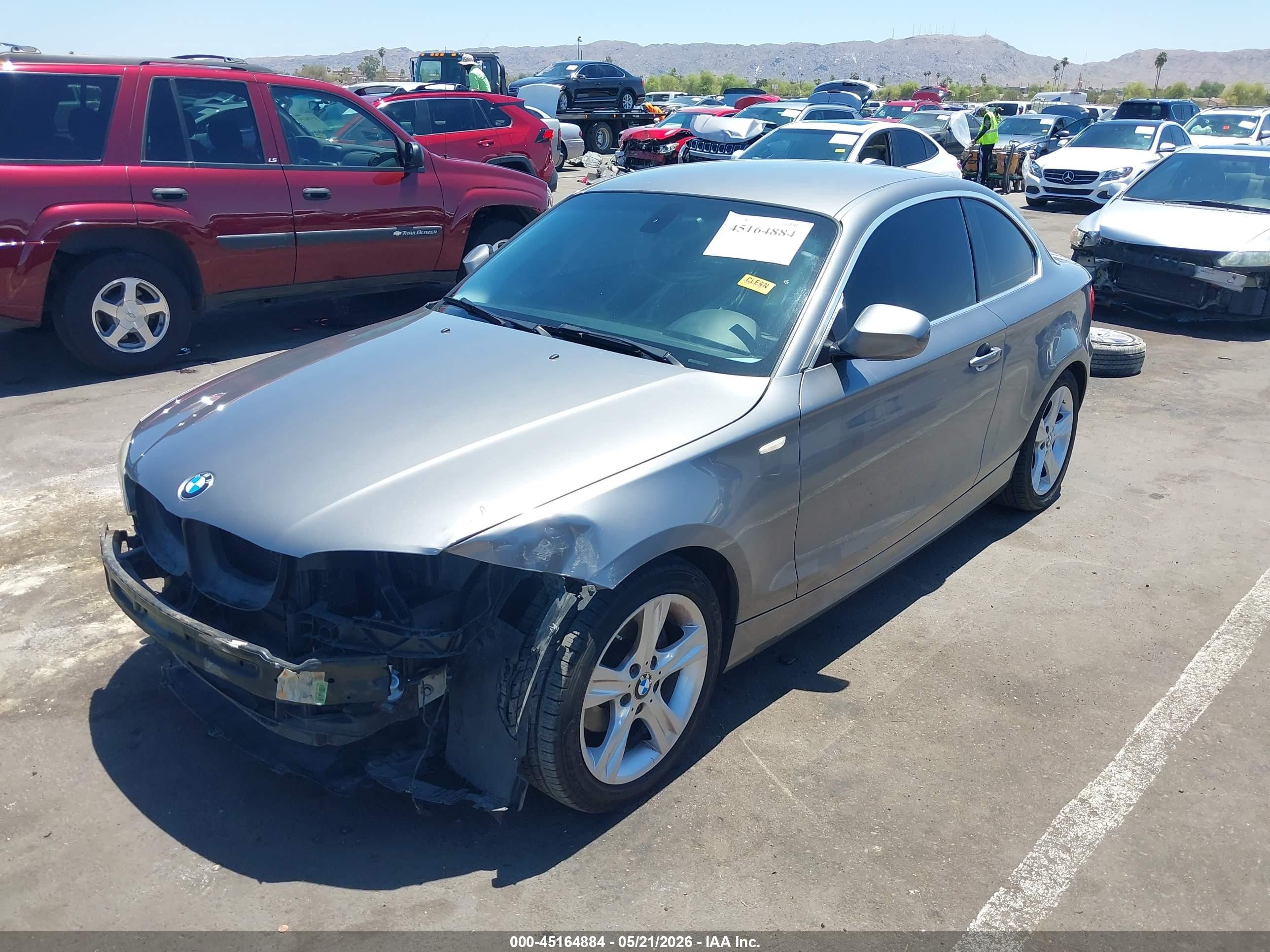 2013 Bmw 128i   Gray vin: WBAUP9C57DVS94902