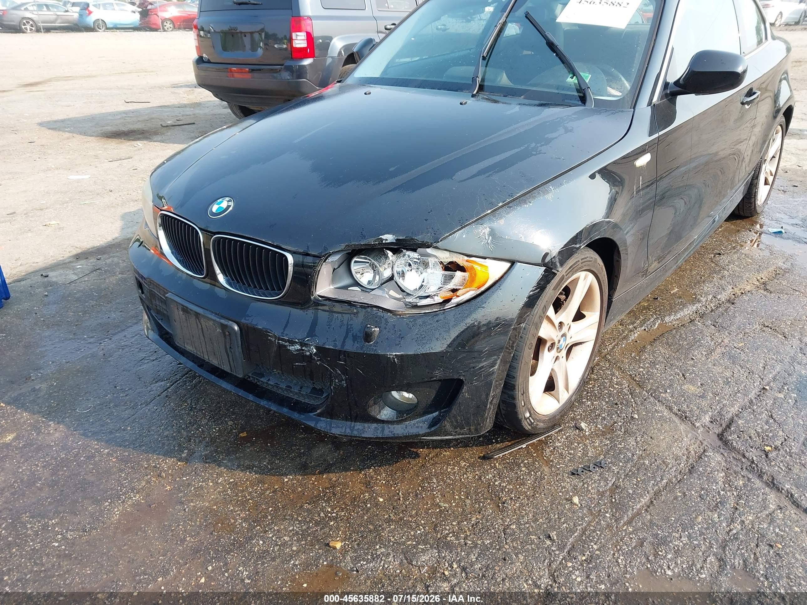 2012 Bmw 128i   Black vin: WBAUP9C58CVS94227