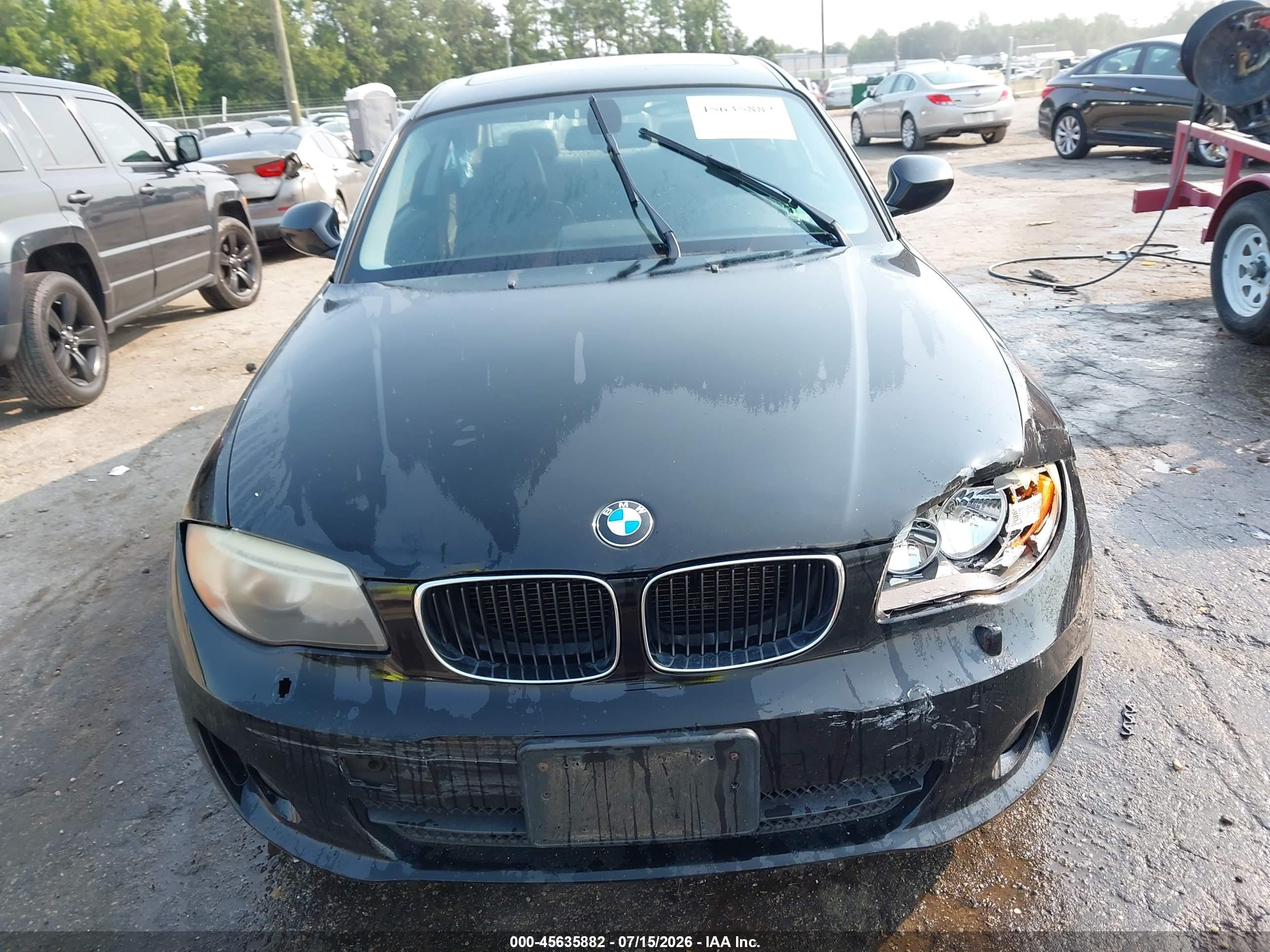 2012 Bmw 128i   Black vin: WBAUP9C58CVS94227