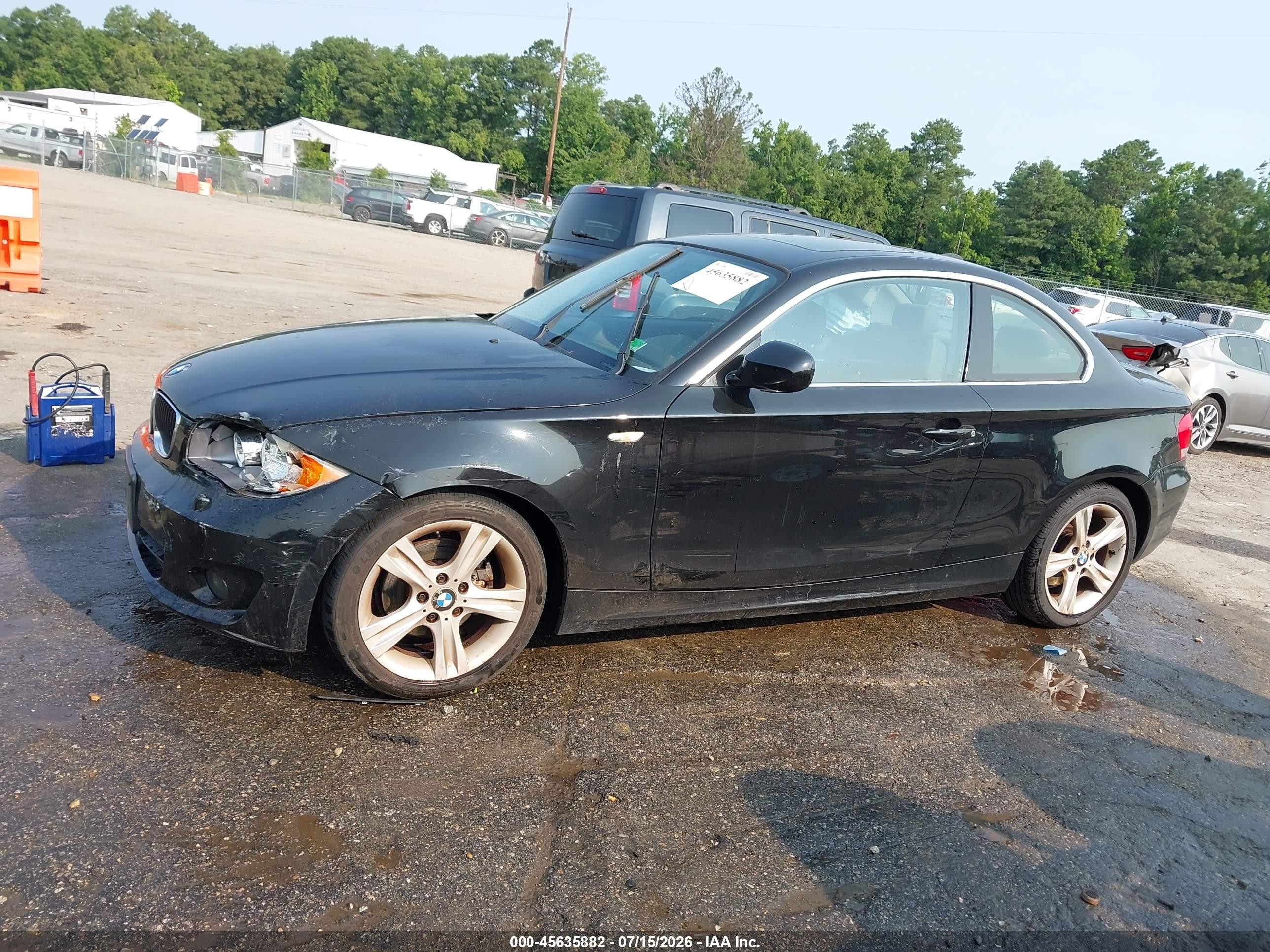 2012 Bmw 128i   Black vin: WBAUP9C58CVS94227