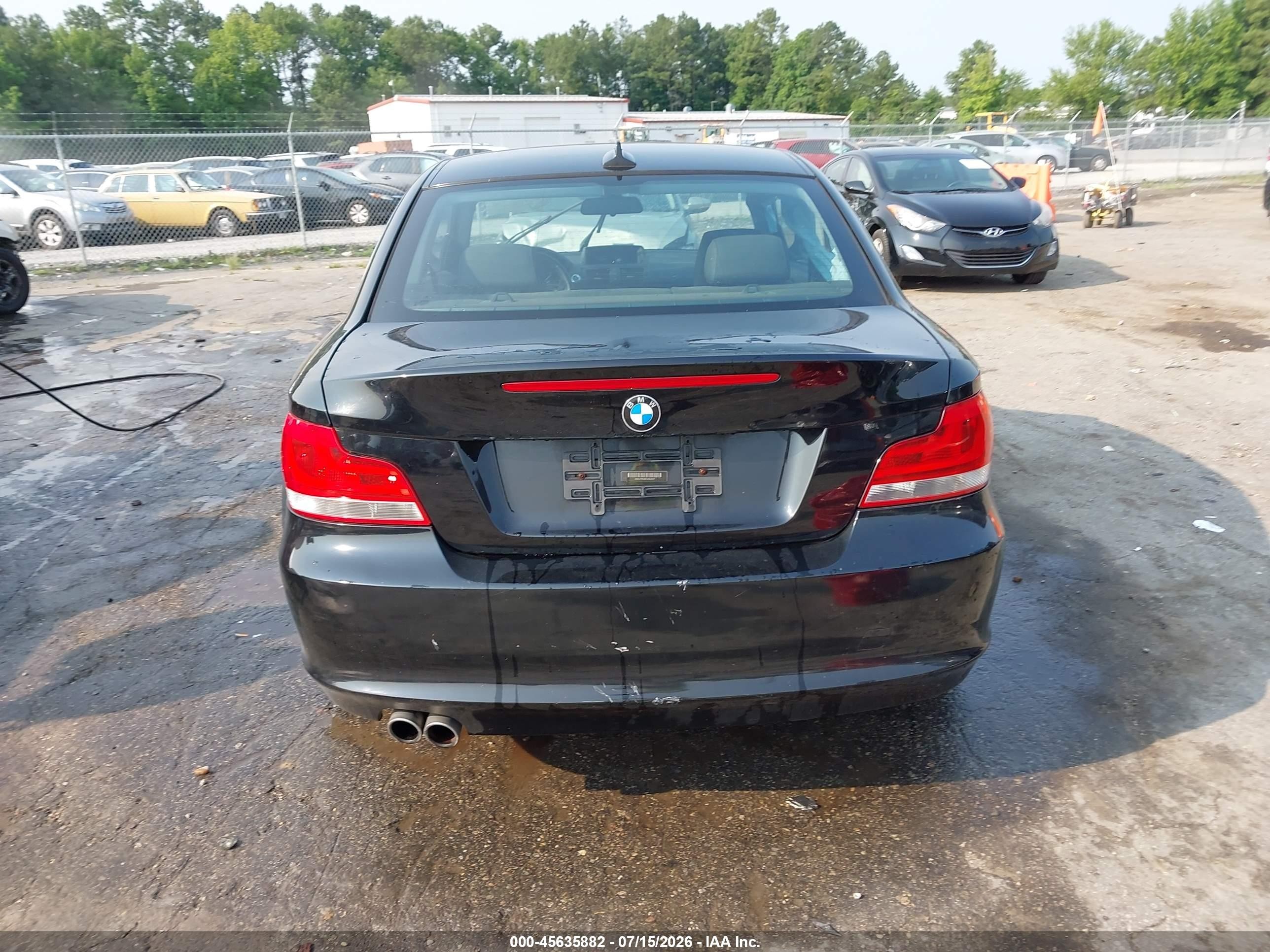 2012 Bmw 128i   Black vin: WBAUP9C58CVS94227