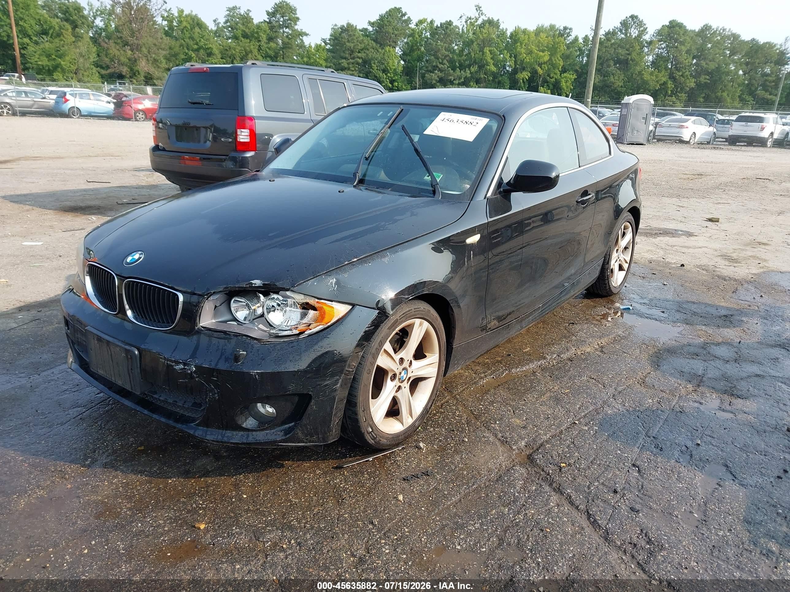 2012 Bmw 128i   Black vin: WBAUP9C58CVS94227