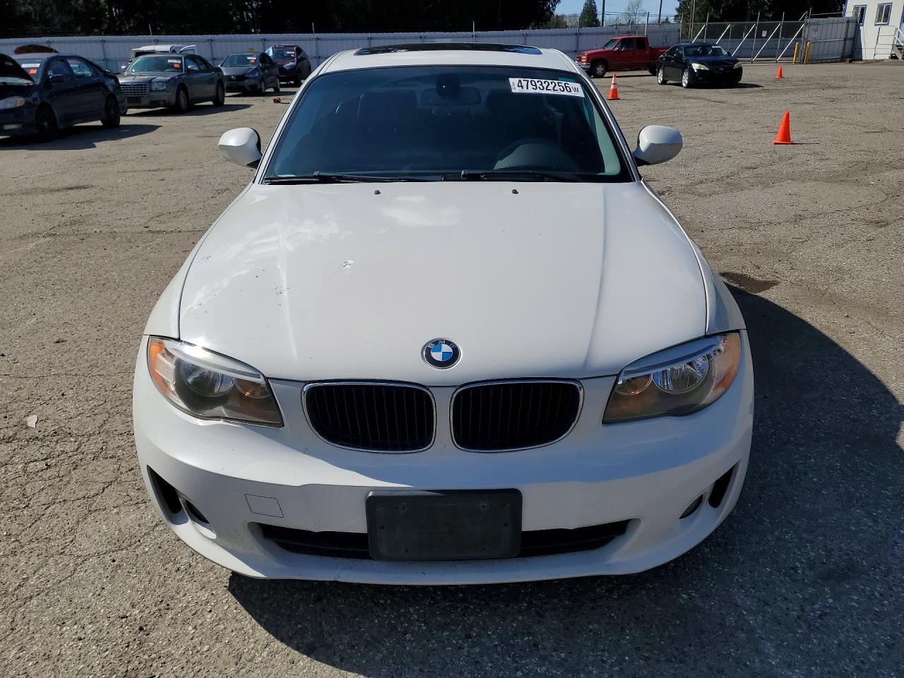 2013 Bmw 128 I White vin: WBAUP9C58DVS94648
