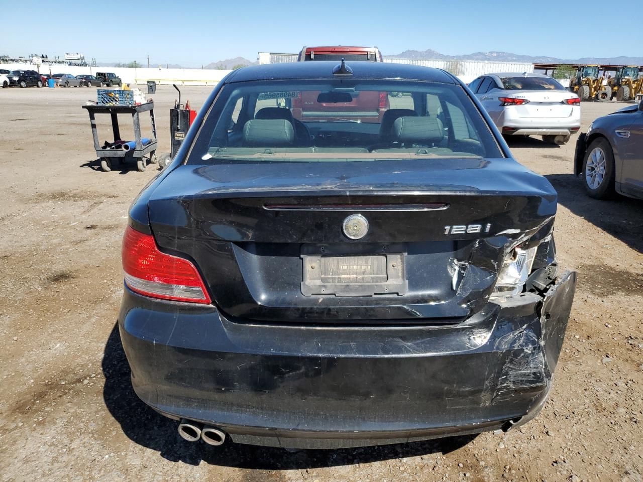 2011 Bmw 128 I Black vin: WBAUP9C59BVL90432