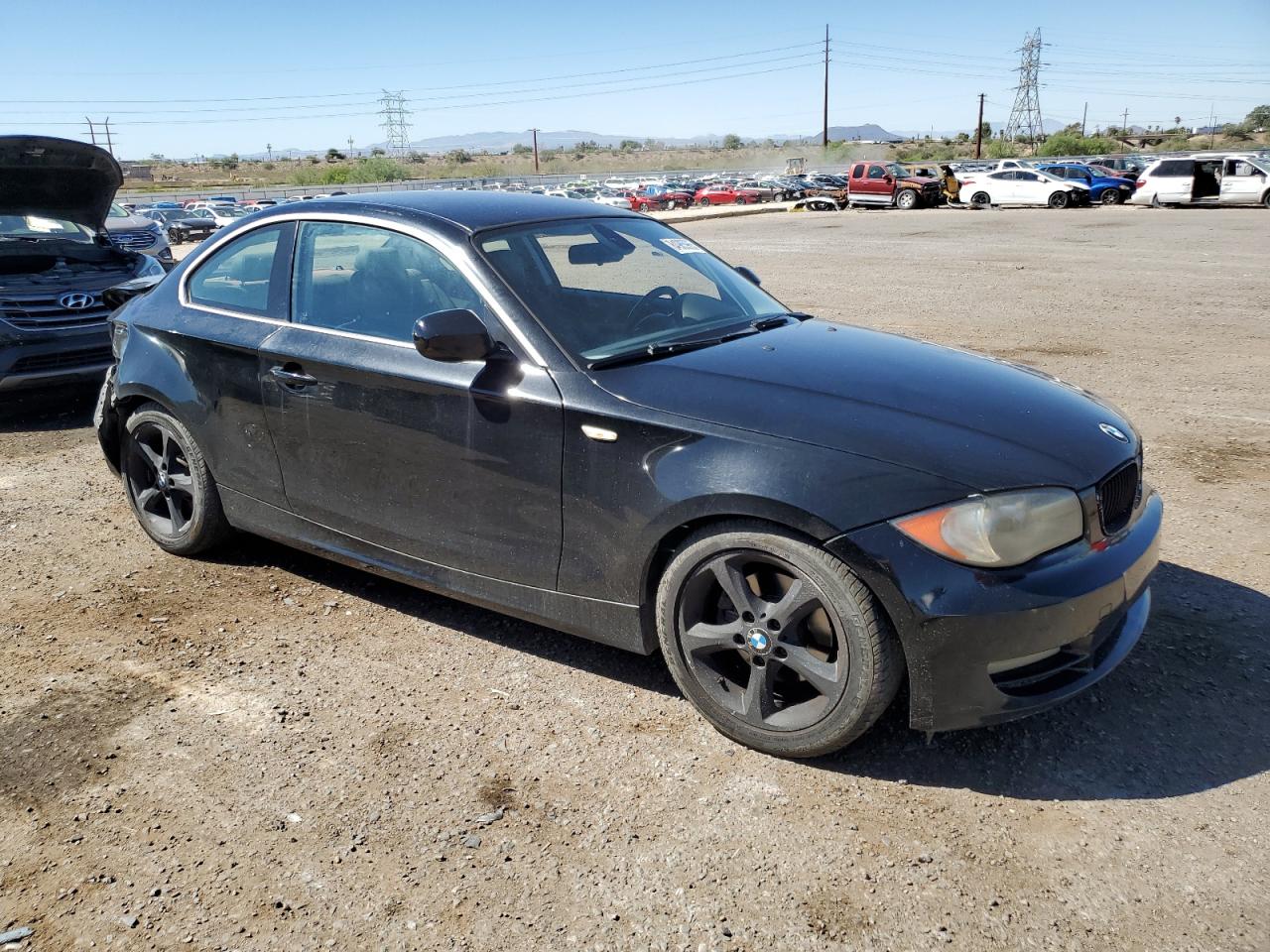 2011 Bmw 128 I Black vin: WBAUP9C59BVL90432