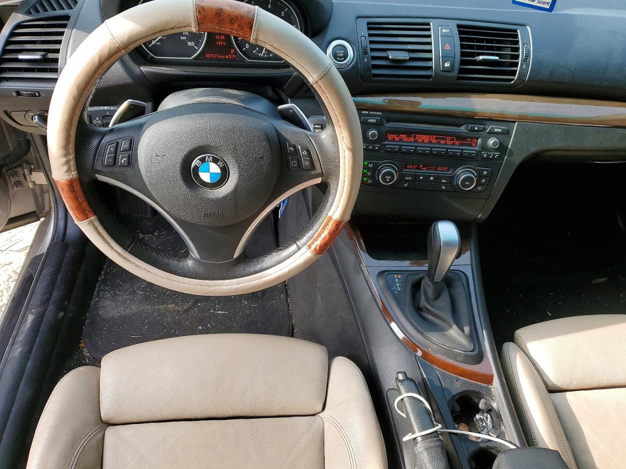 2012 Bmw 128 I Beige vin: WBAUP9C5XCVL91655