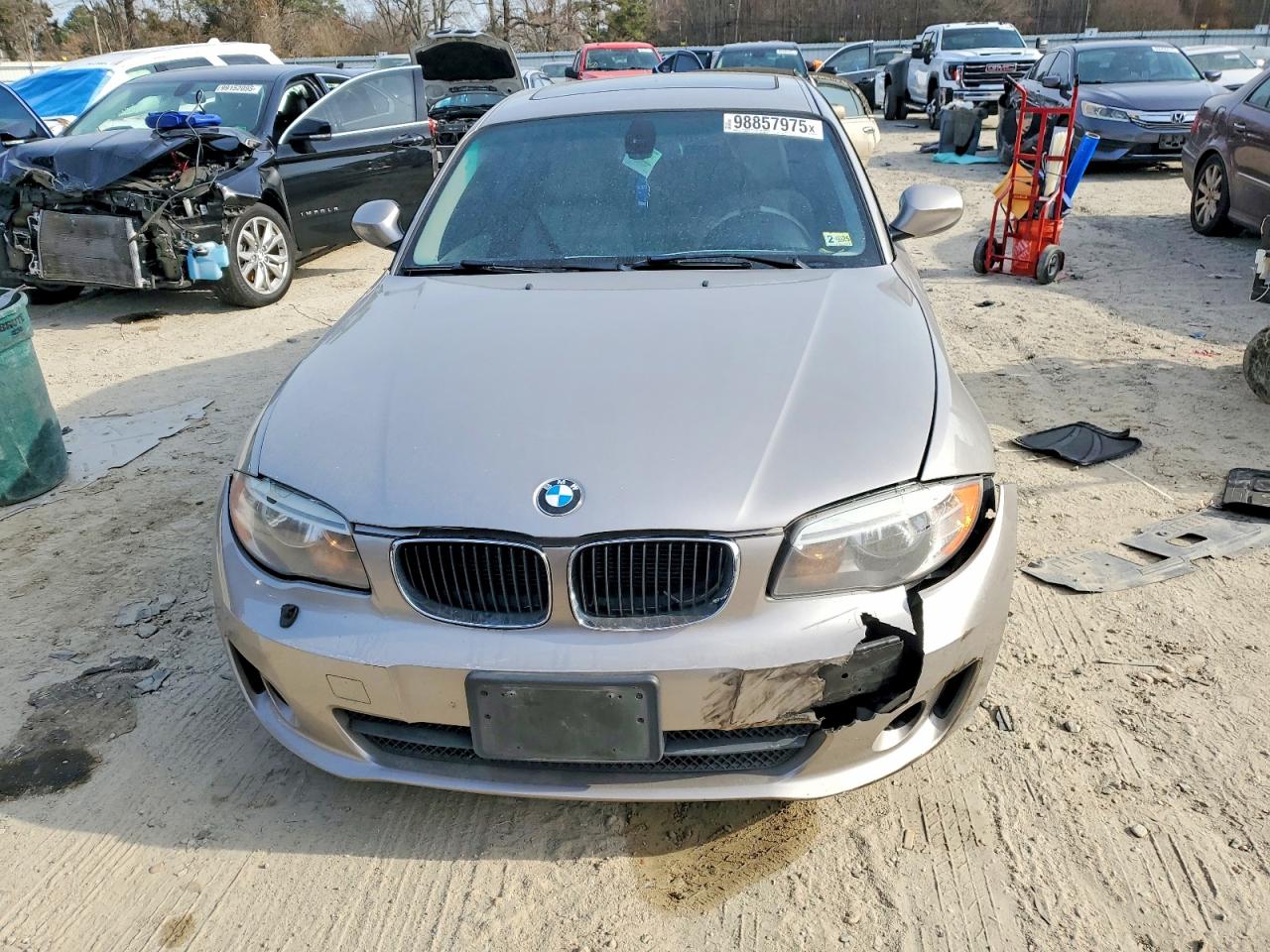 2012 Bmw 128 I Beige vin: WBAUP9C5XCVL91655