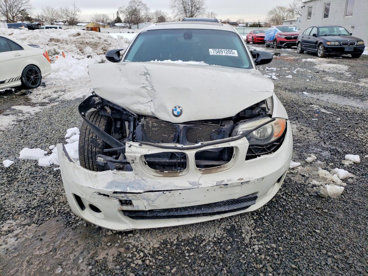 2012 Bmw 128 I White vin: WBAUP9C5XCVL91865