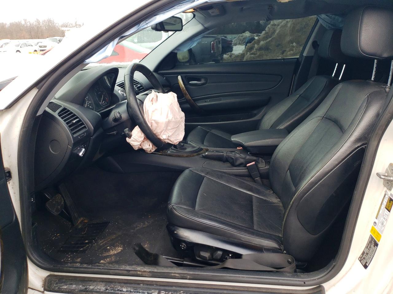 2012 Bmw 128 I White vin: WBAUP9C5XCVL91865