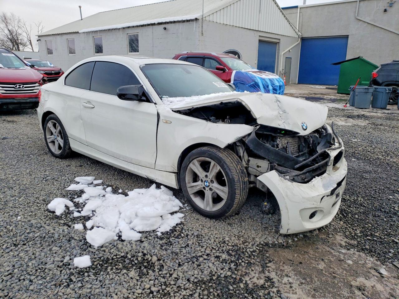 2012 Bmw 128 I White vin: WBAUP9C5XCVL91865