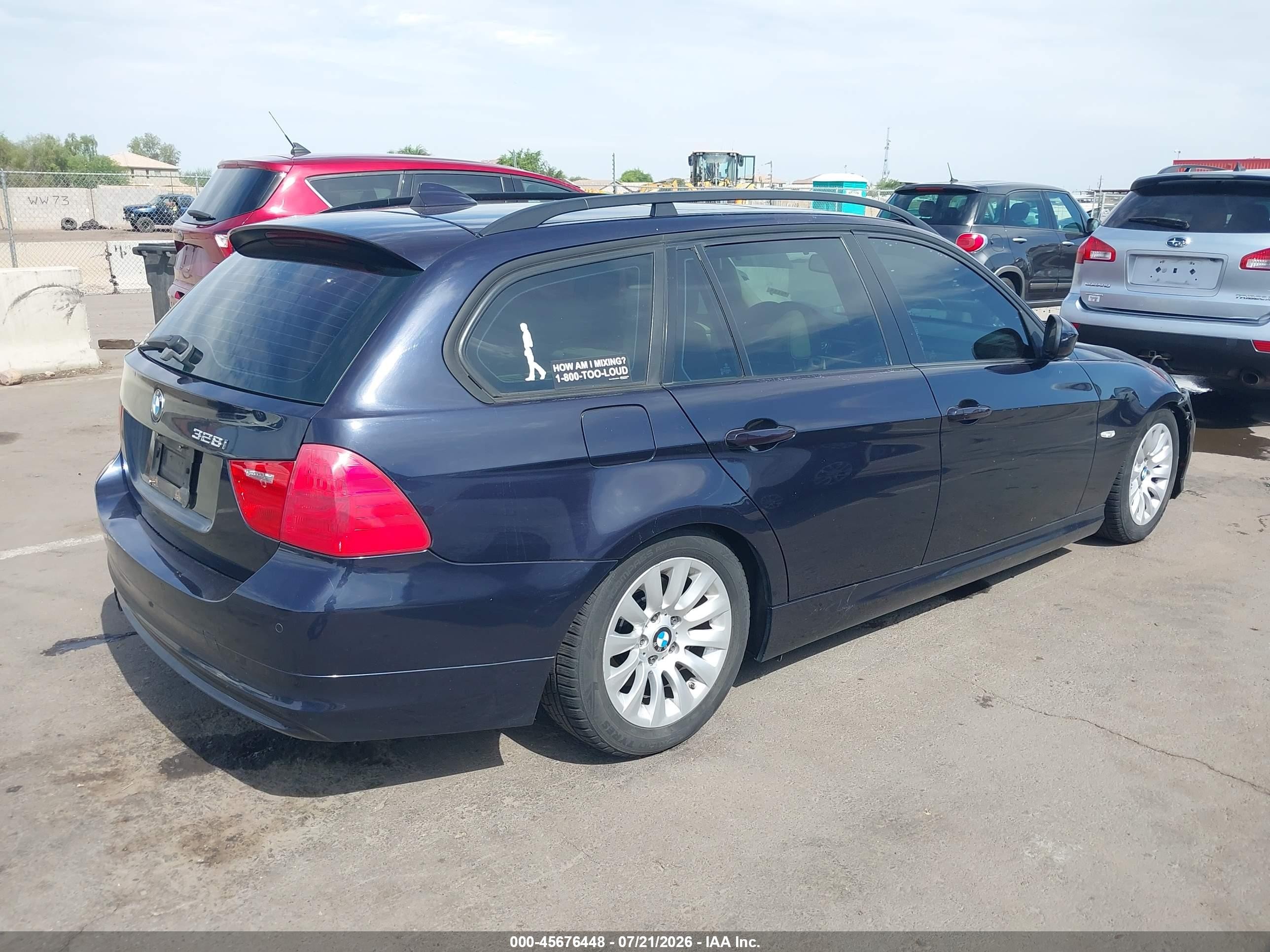 2009 Bmw 328i Blue vin: WBAUT93559A191214